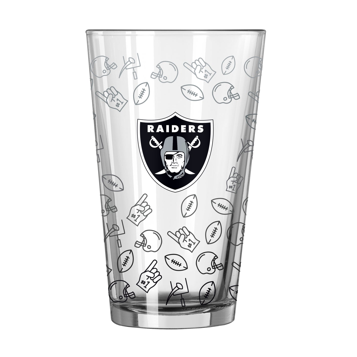 Las Vegas Raiders 16oz Ombre Playmaker Pint Glass