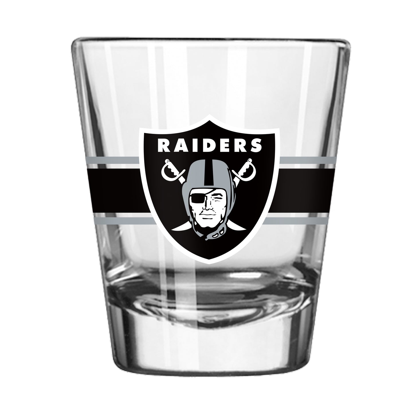 Las Vegas Raiders 2oz Stripe Shot Glass