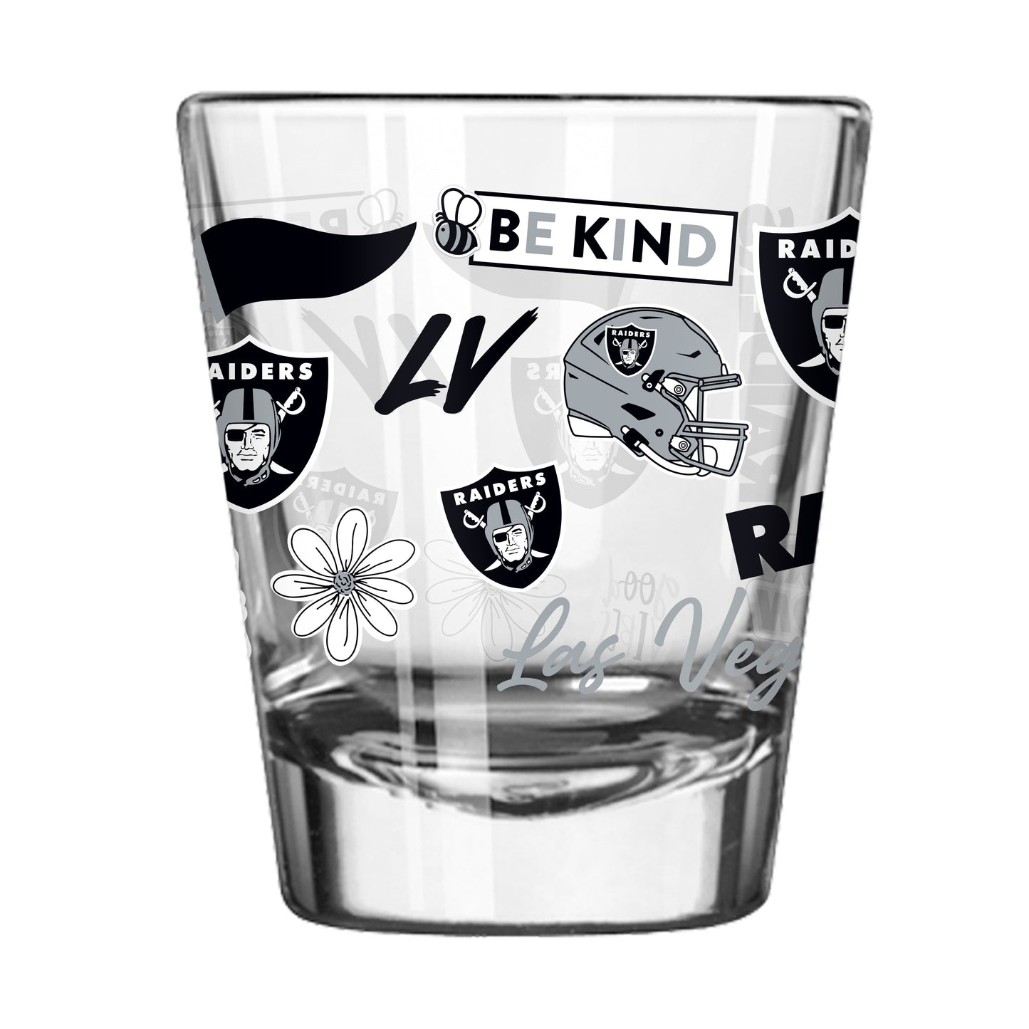 Las Vegas Raiders 2oz Native Shot Glass