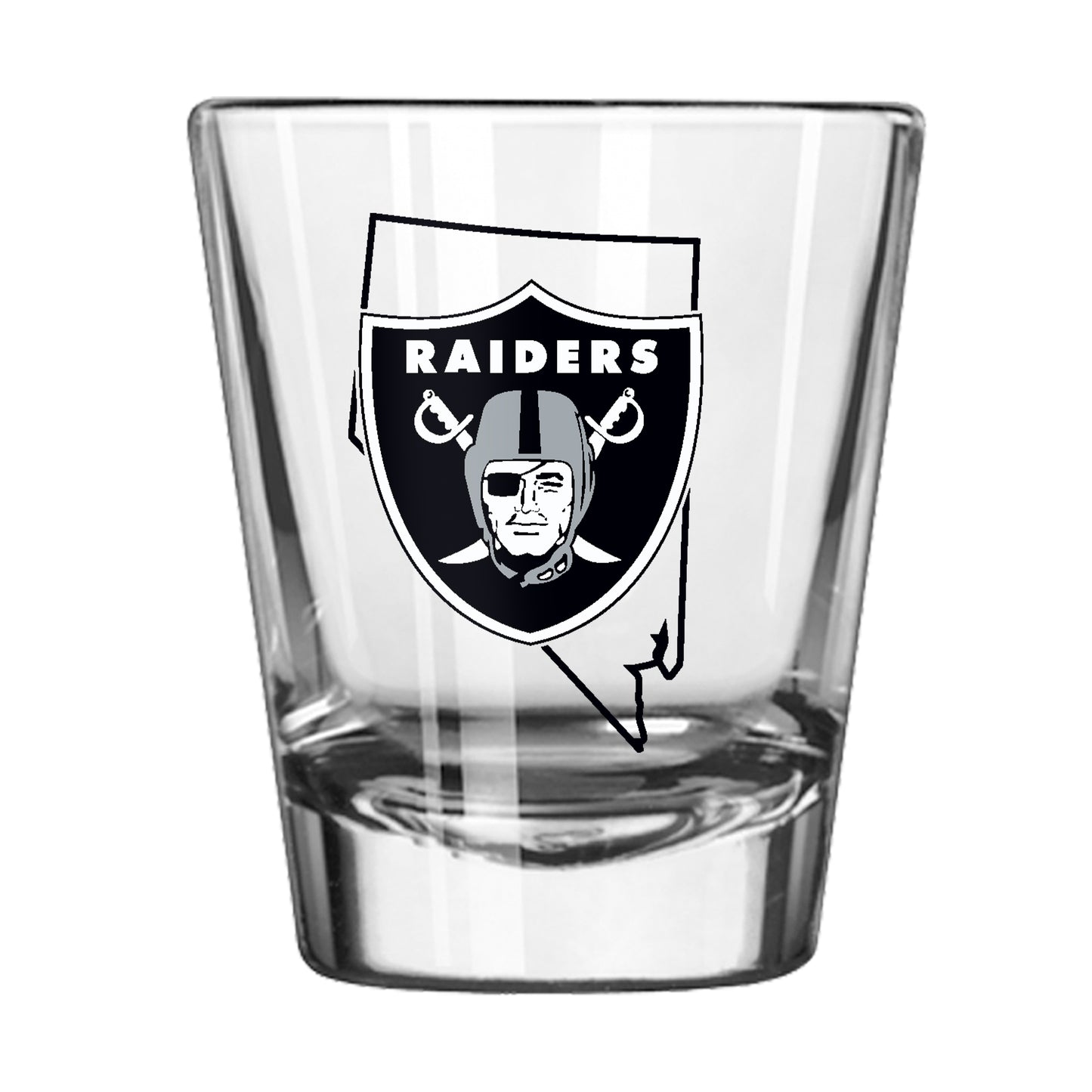 Las Vegas Raiders 2oz State Shot Glass