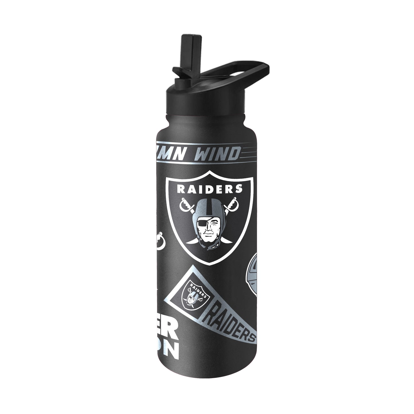Las Vegas Raiders Alternate Black 34oz Native Quencher Bottle