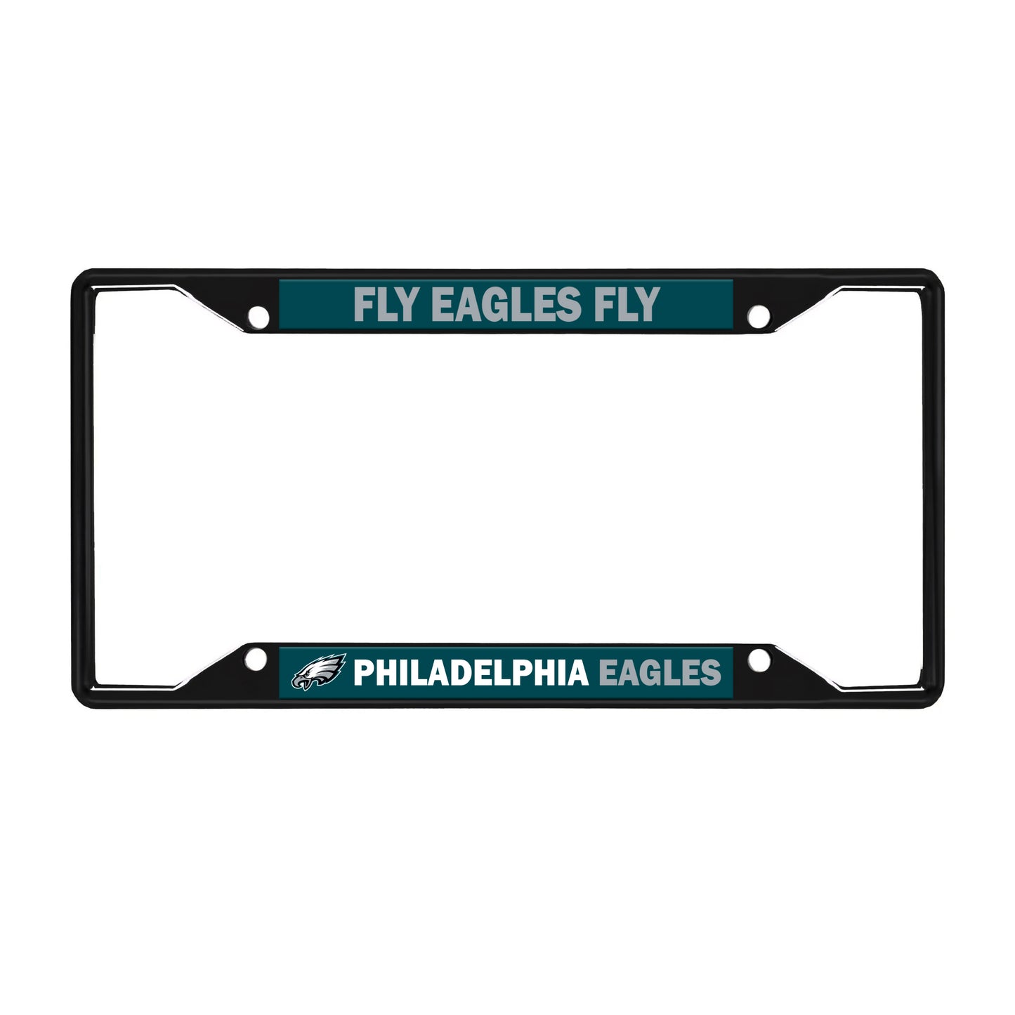 Philadelphia Eagles License Black Trinity Plate Frame