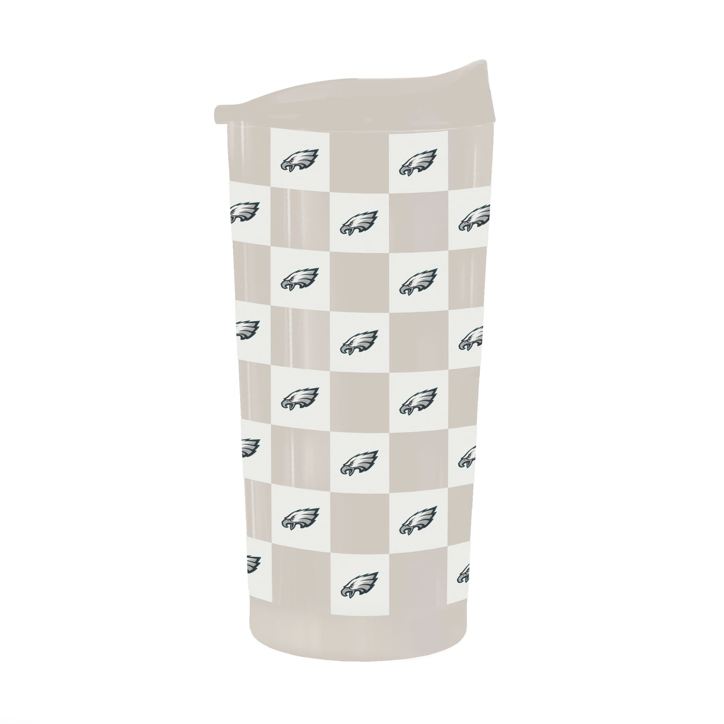 Philadelphia Eagles 20oz Neutral Check Powder Coat Tumbler