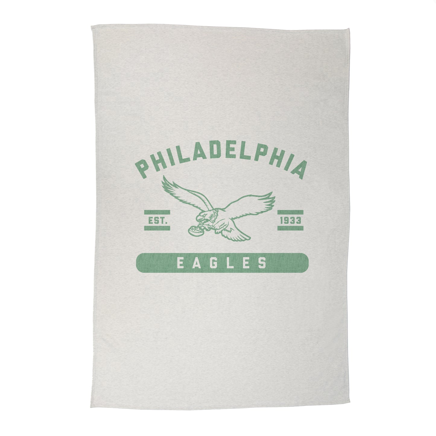 Philadelphia Eagles Vintage Sublimated Sweatshirt Blanket