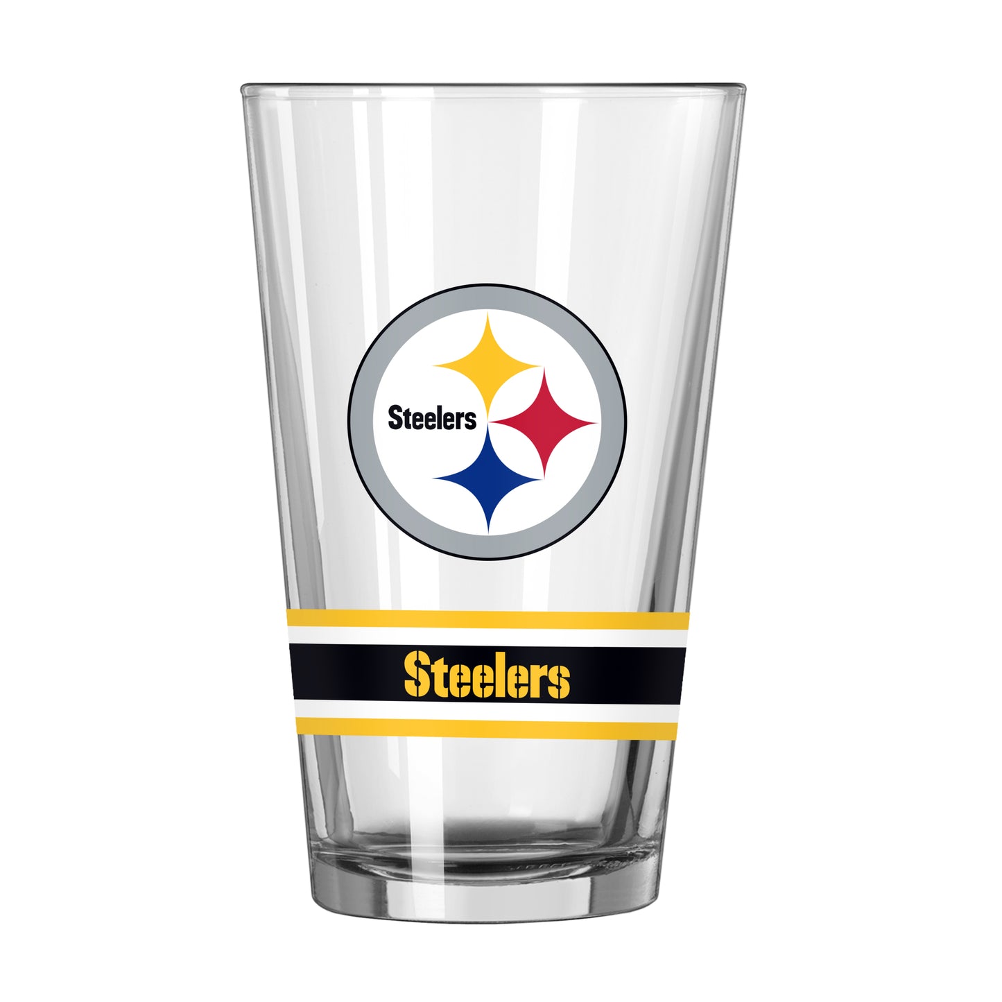 Pittsburgh Steelers 16oz Gameday Stripe Pint Glass