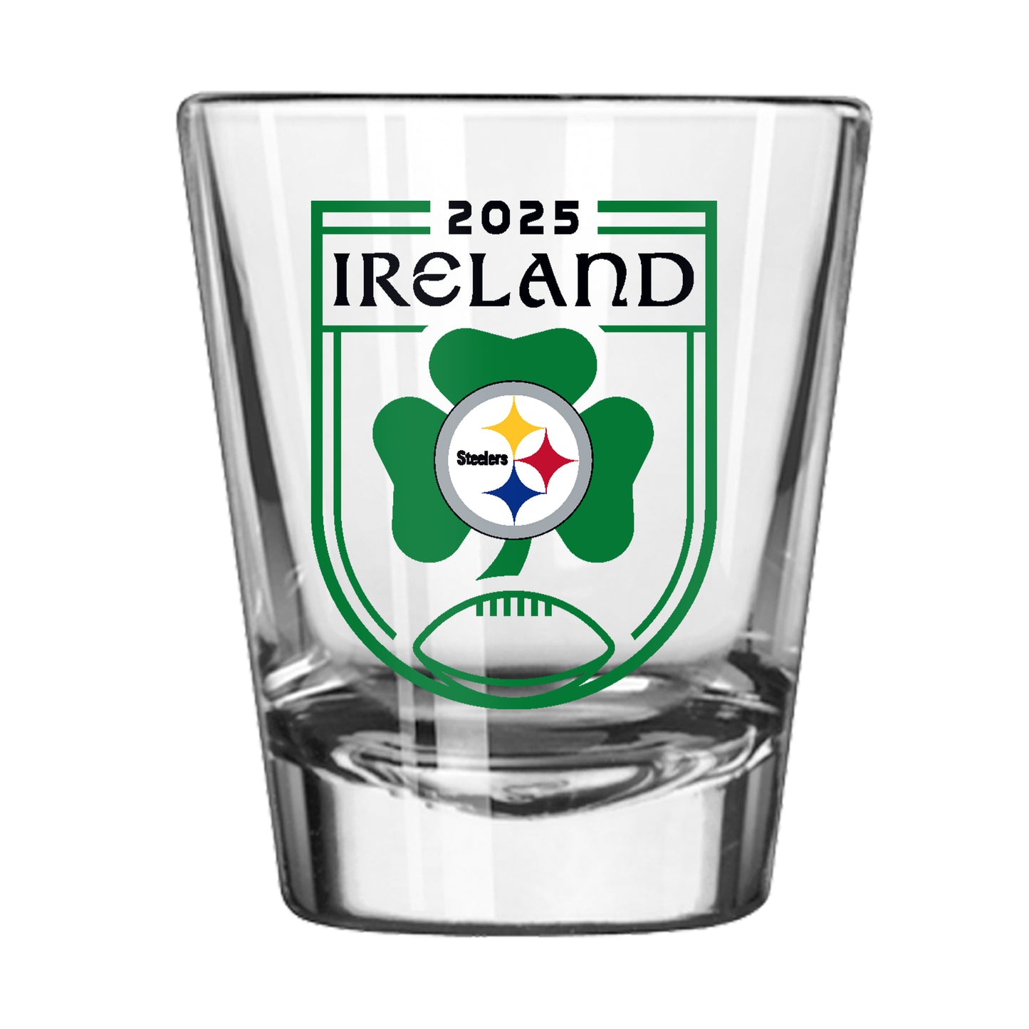 Pittsburgh Steelers 2oz Alternate Ireland 2025 Shot Glass