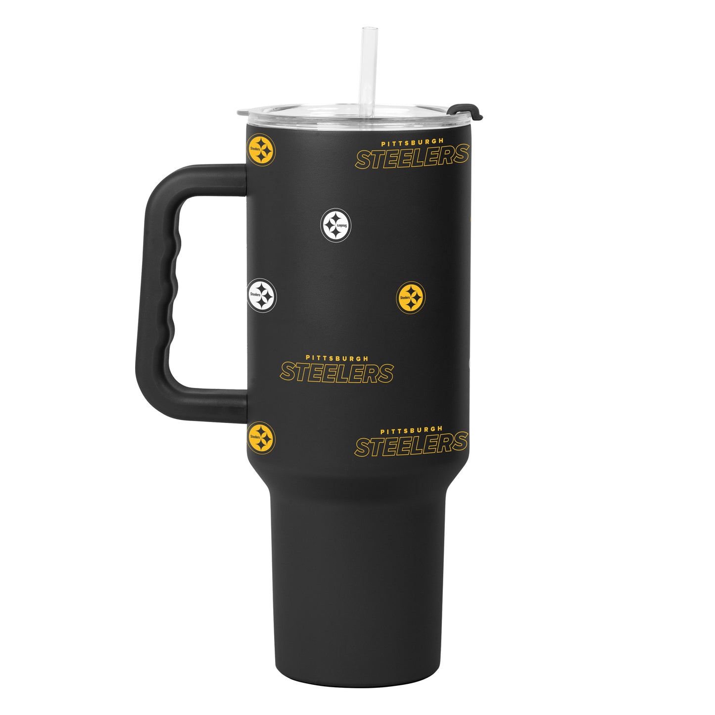 Pittsburgh Steelers 40oz Step And Repeat Powder Coat Tumbler