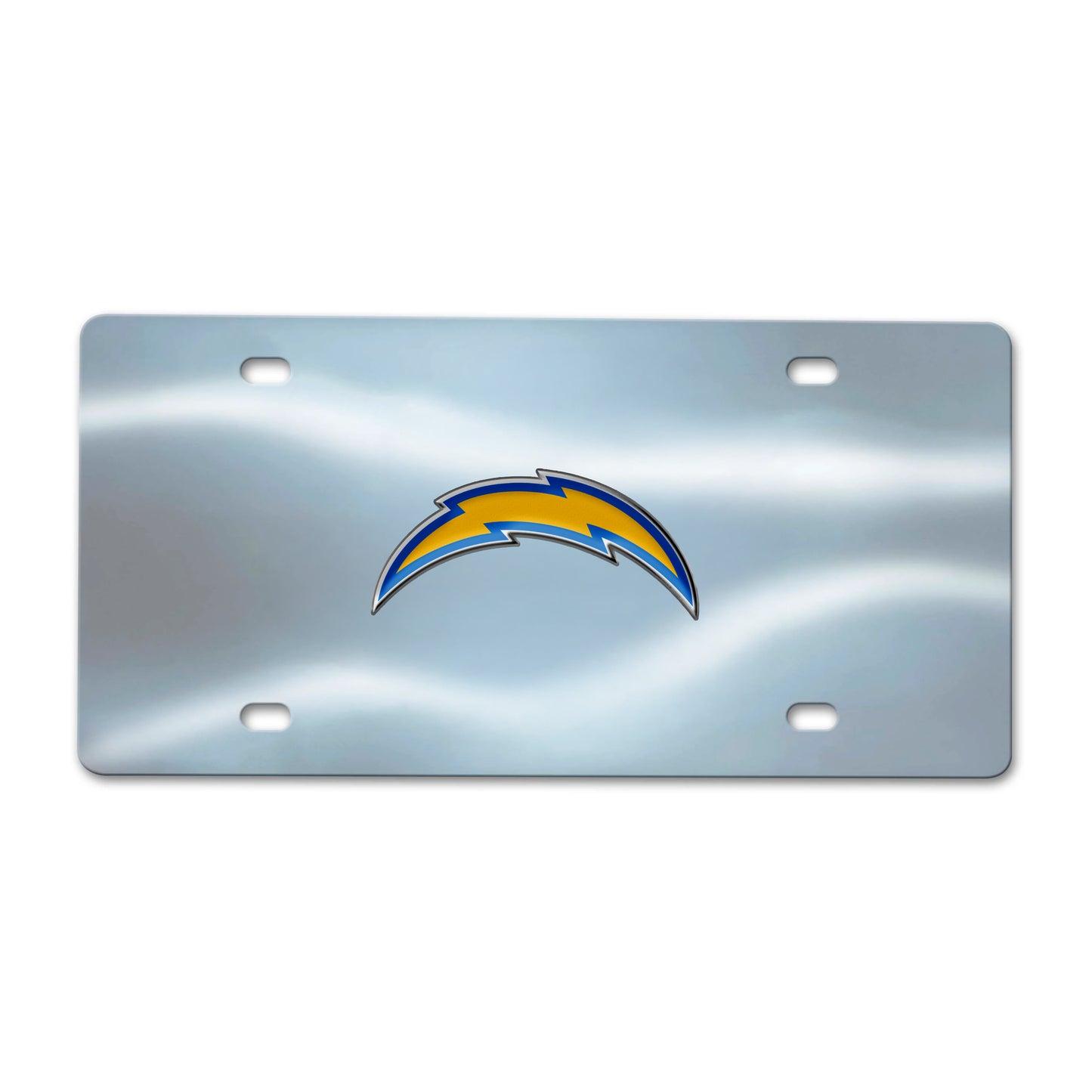 LA Chargers Diecast Chrome License Plate