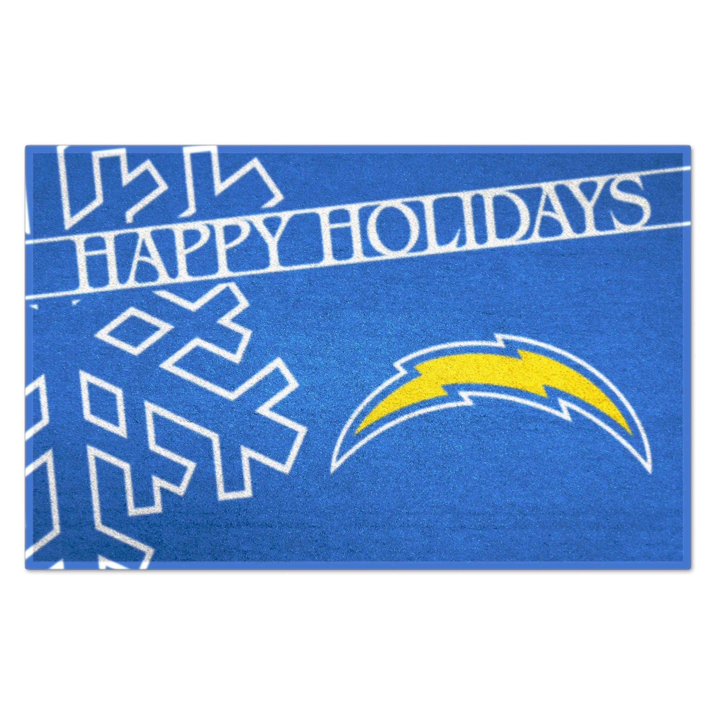 NFL - Los Angeles Chargers Starter Mat - Happy Holidays