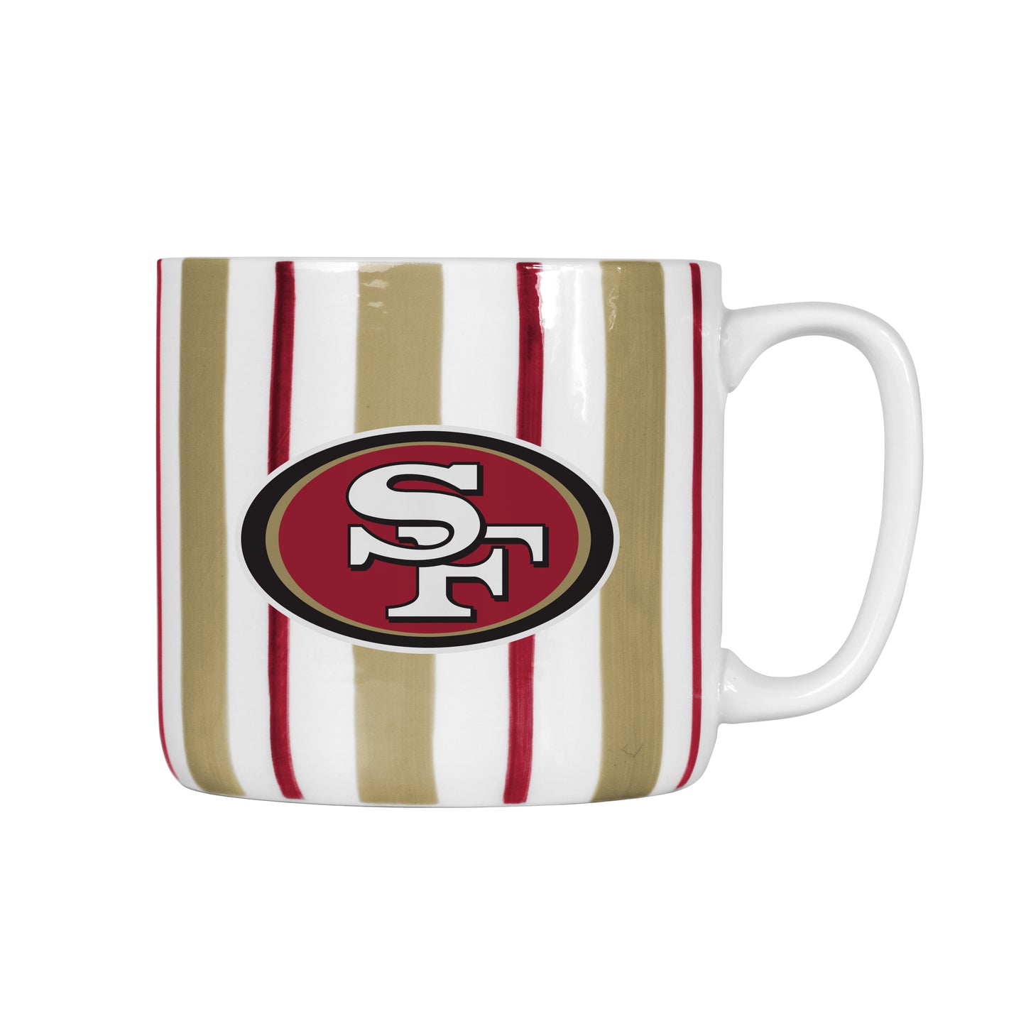 San Francisco 49ers 16oz Brushstroke Stripe Mug