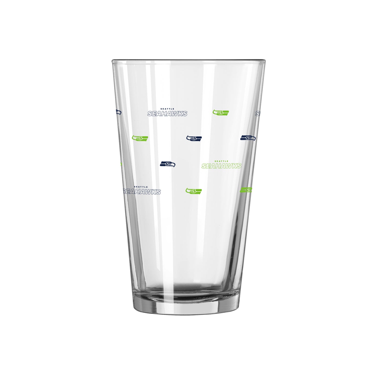 Seattle Seahawks 16oz Step And Repeat Pint Glass