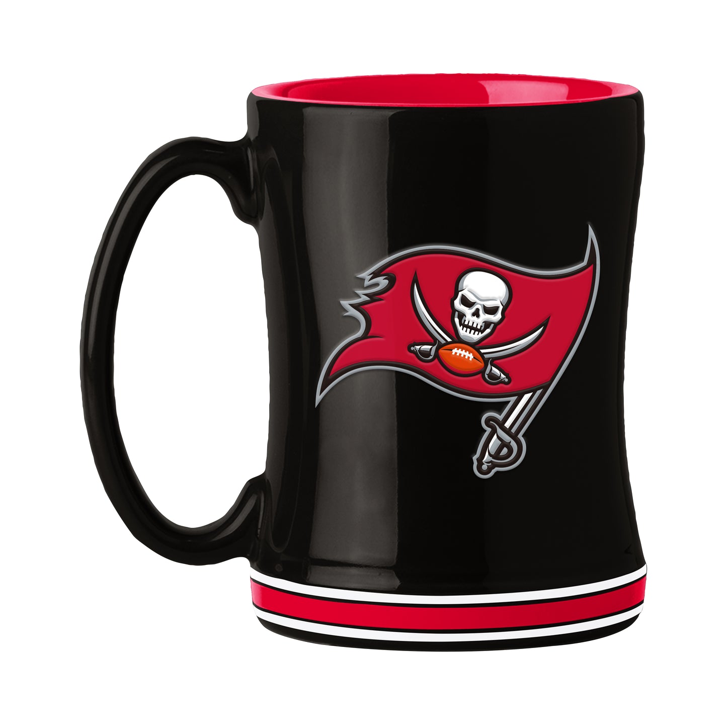 Tampa Bay Buccaneers 14oz Secondary Color Relief Mug