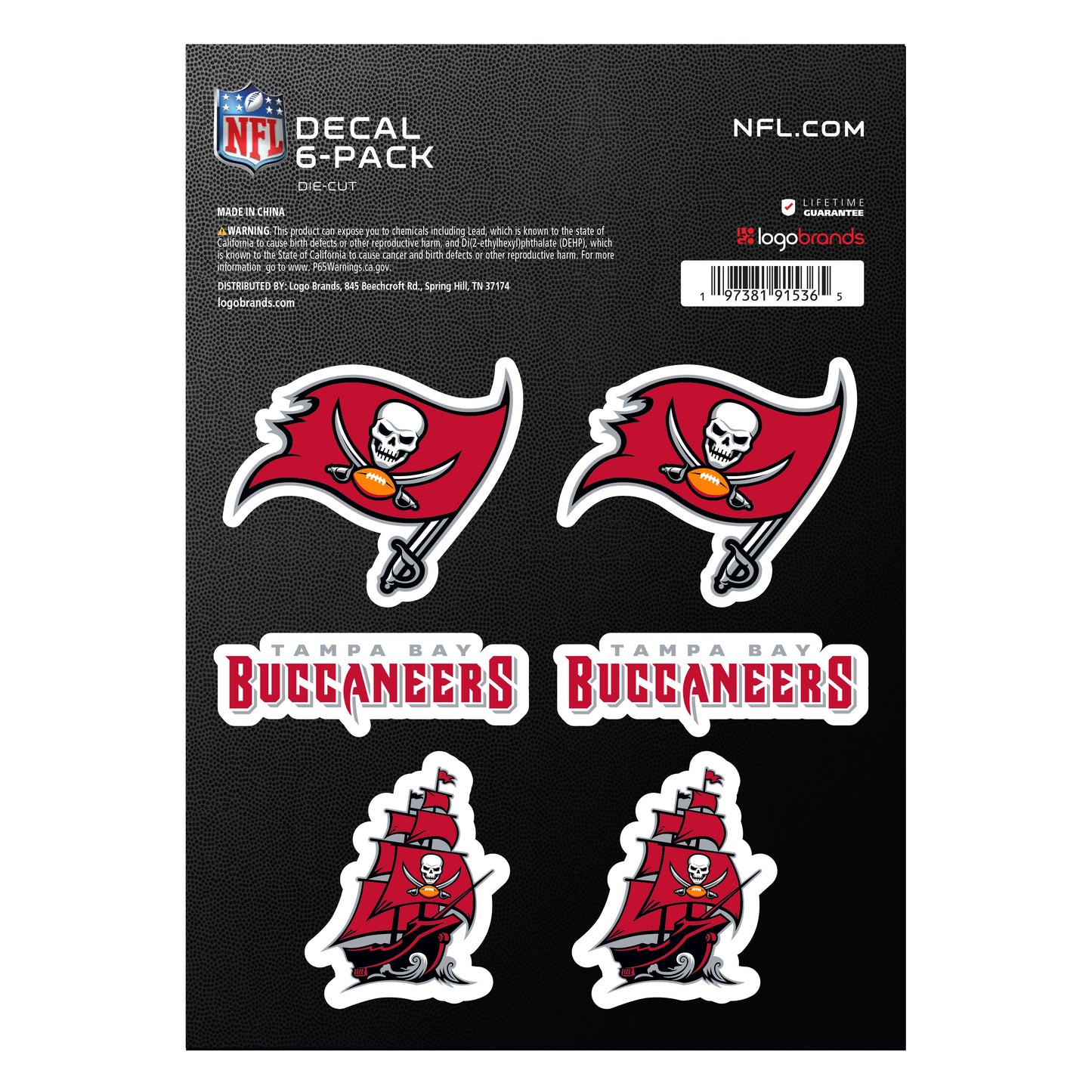 NFL - Tampa Bay Buccaneers DECAL6