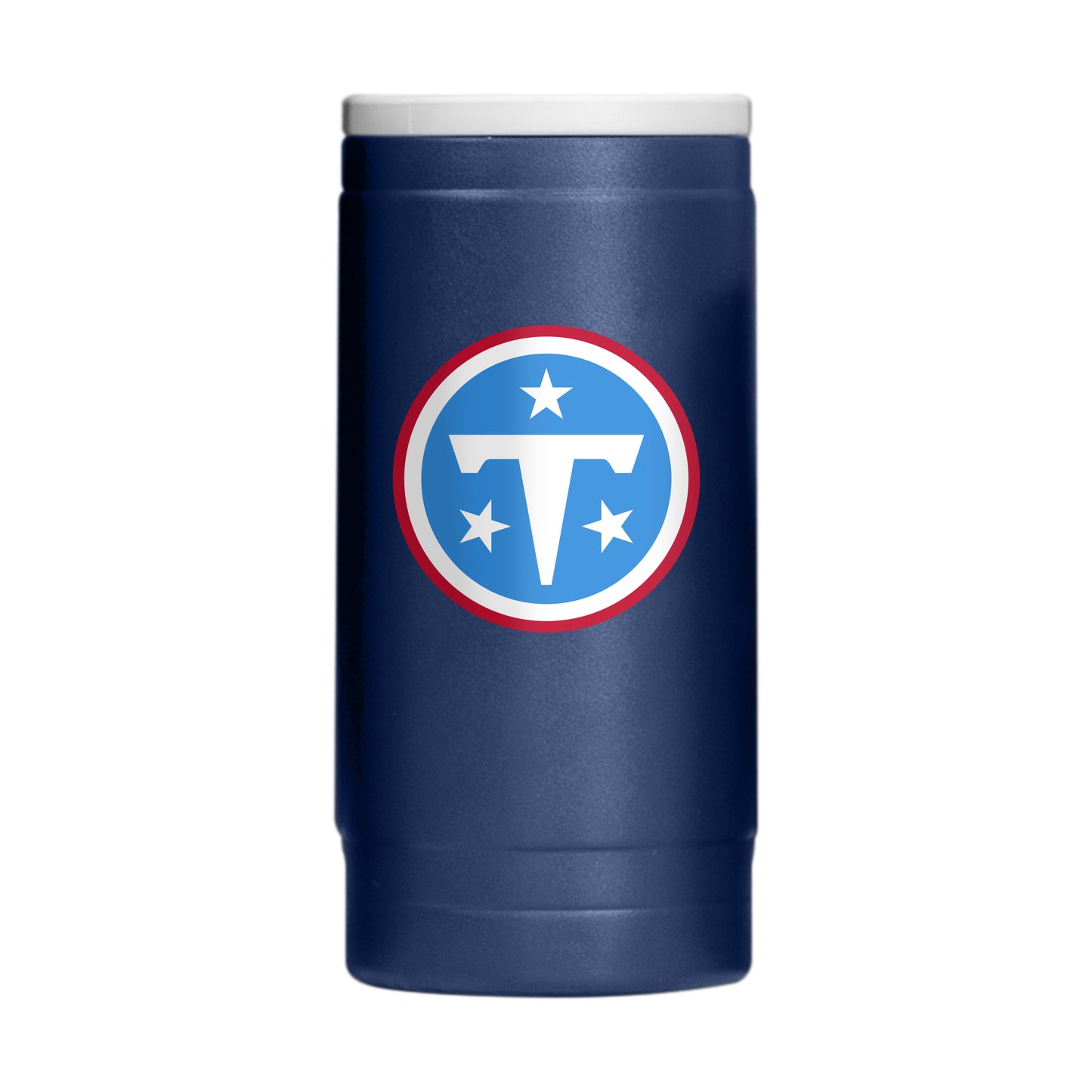 Tennessee Titans 12oz Navy Flipside Powdercoat SlimCan Coolie