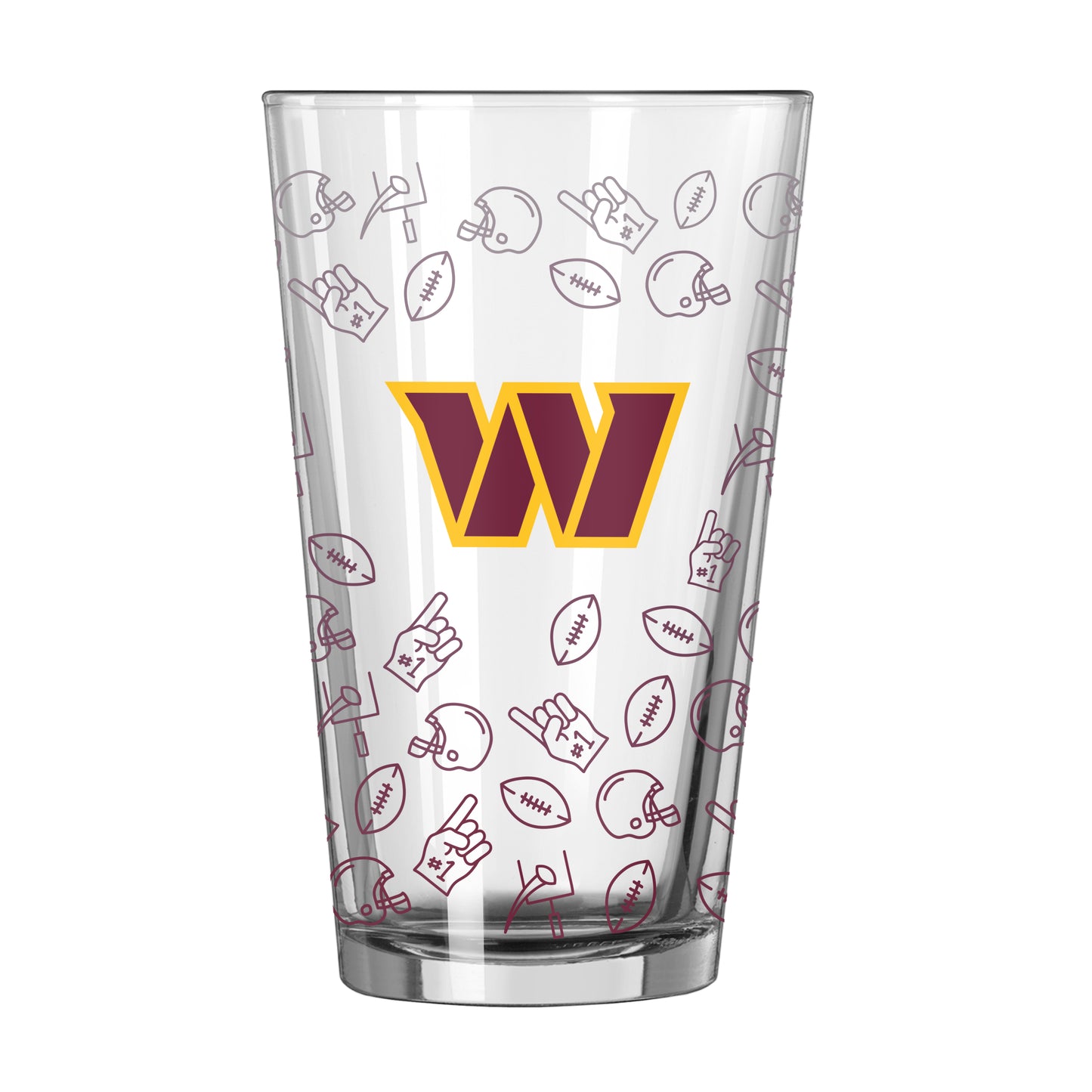 Washington Commanders 16oz Ombre Playmaker Pint Glass