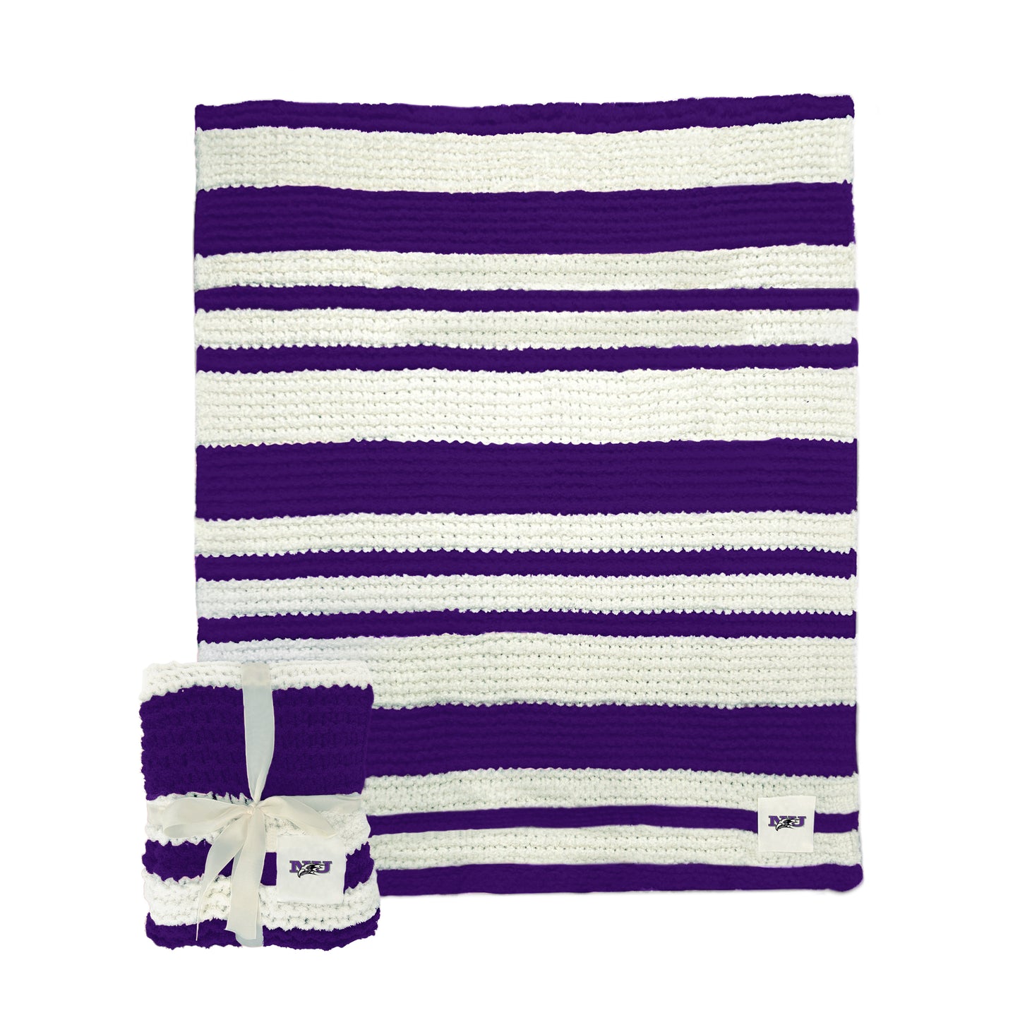 Niagara University Cable Knit Throw 50x60