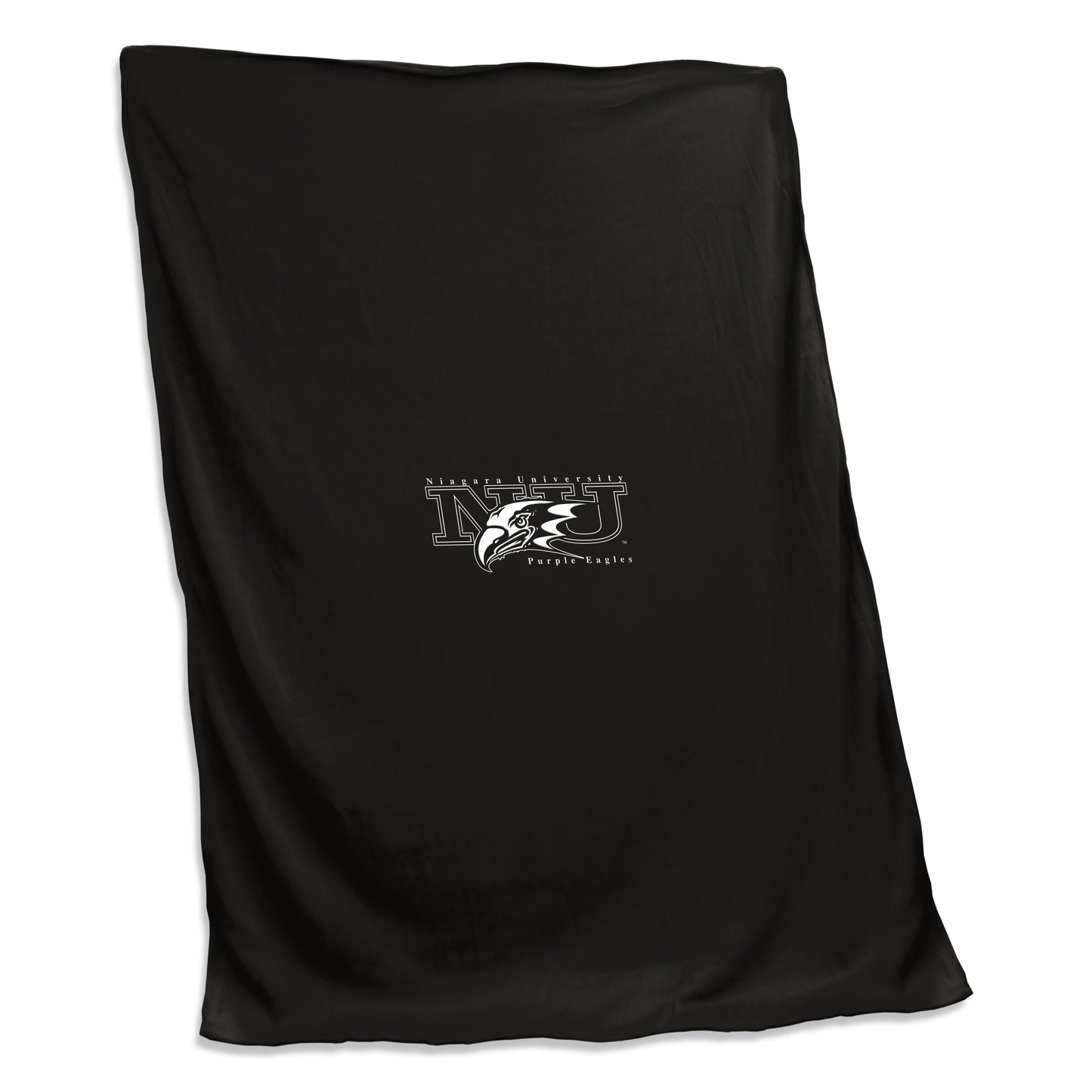 Niagara University Screened Black Sweatshirt Blanket