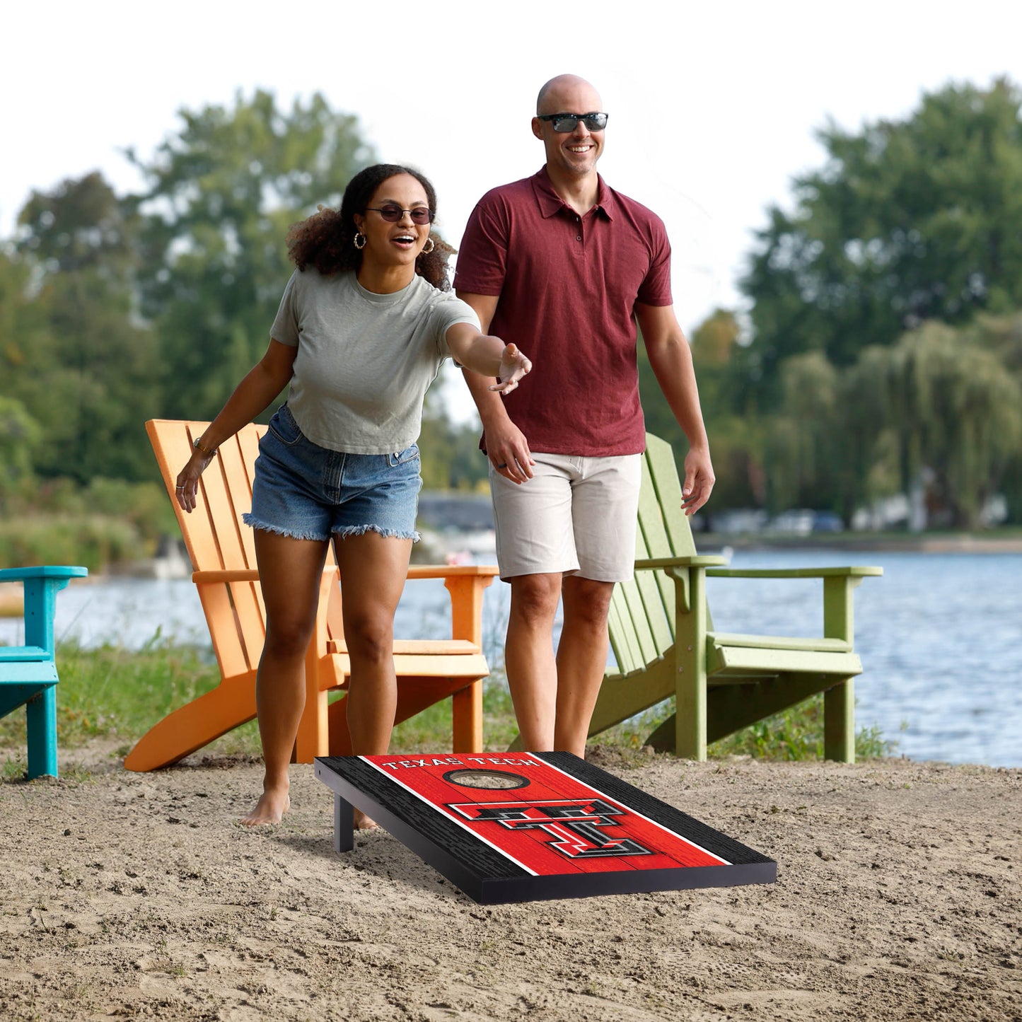 NCAA Texas Tech Red Raiders 2' x 3' MDF Cornhole Set