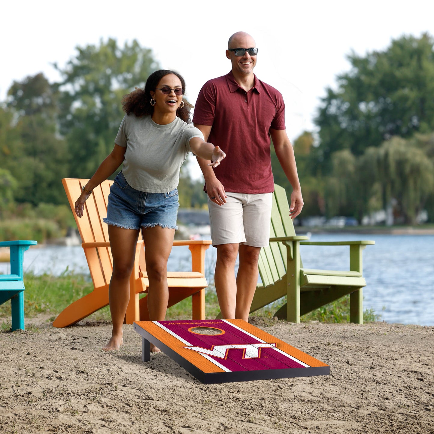 NCAA Virginia Tech Hokies 2' x 3' MDF Cornhole Set
