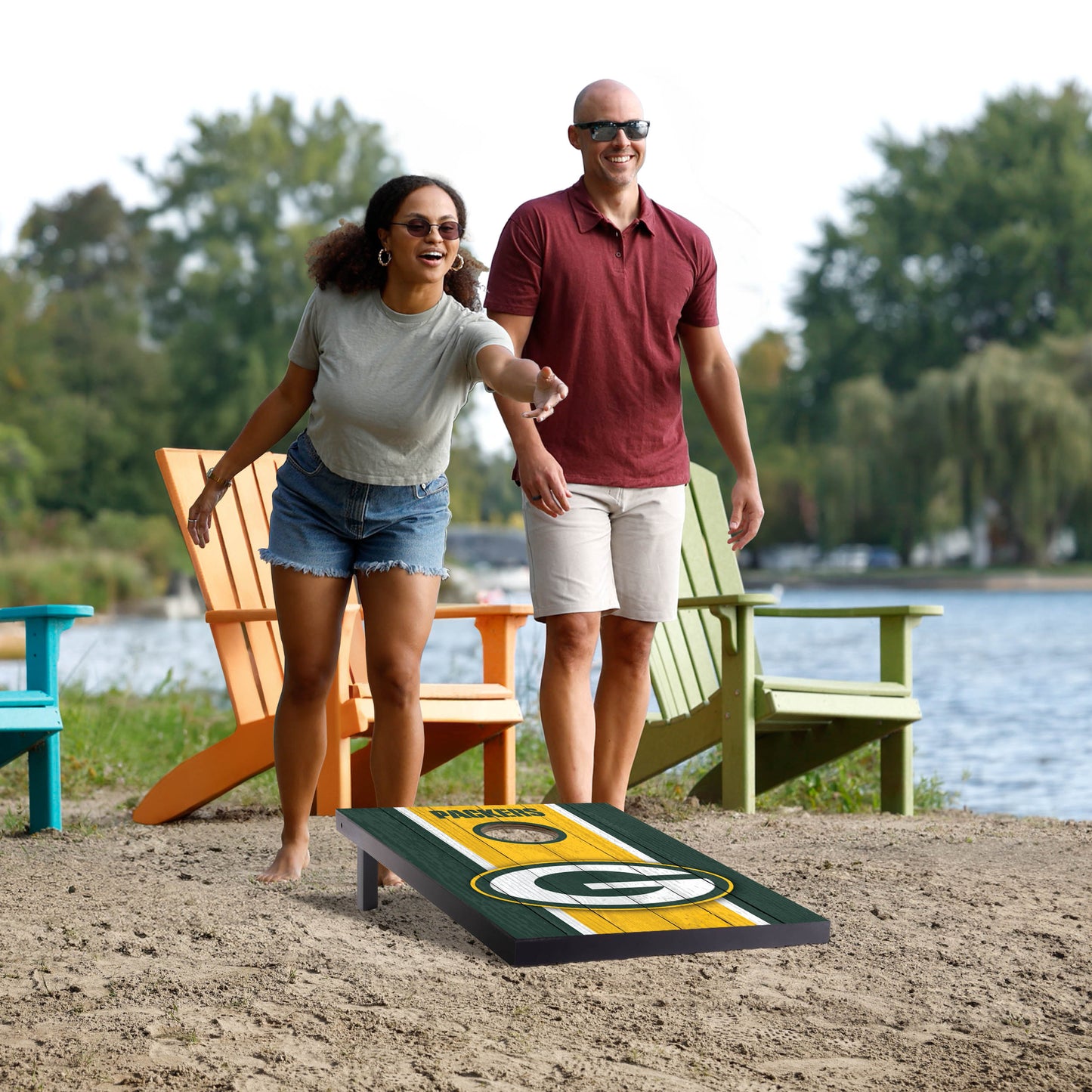NFL Green Bay Packers 2' x 3' MDF Cornhole Set