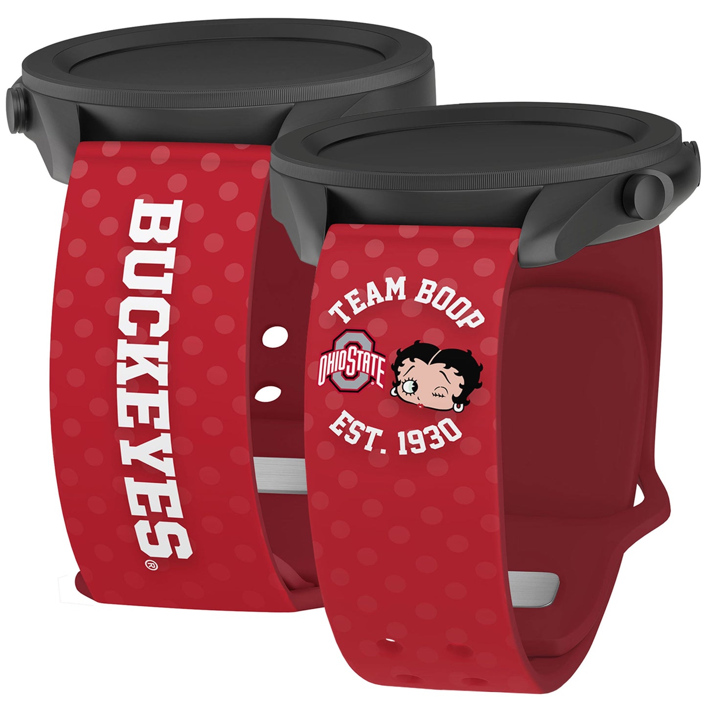 Ohio State Buckeyes X Betty Boop HD Watchband for Samsung, Garmin, Fossil, and More