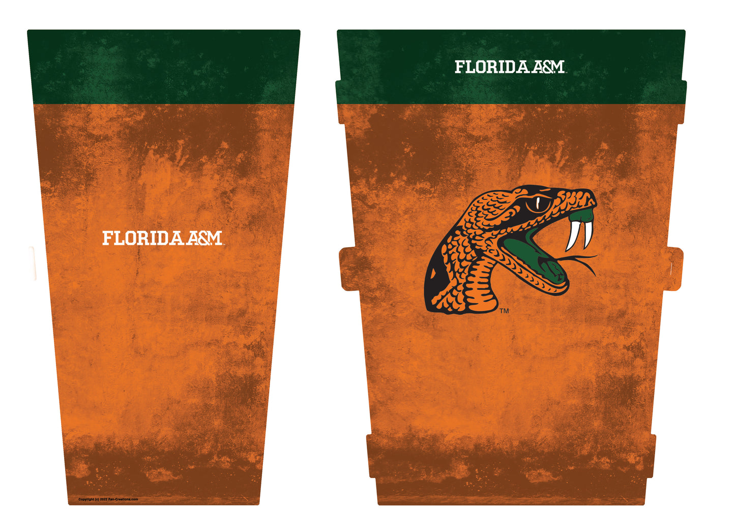 Florida A&M Team Color Trash Bin Small
