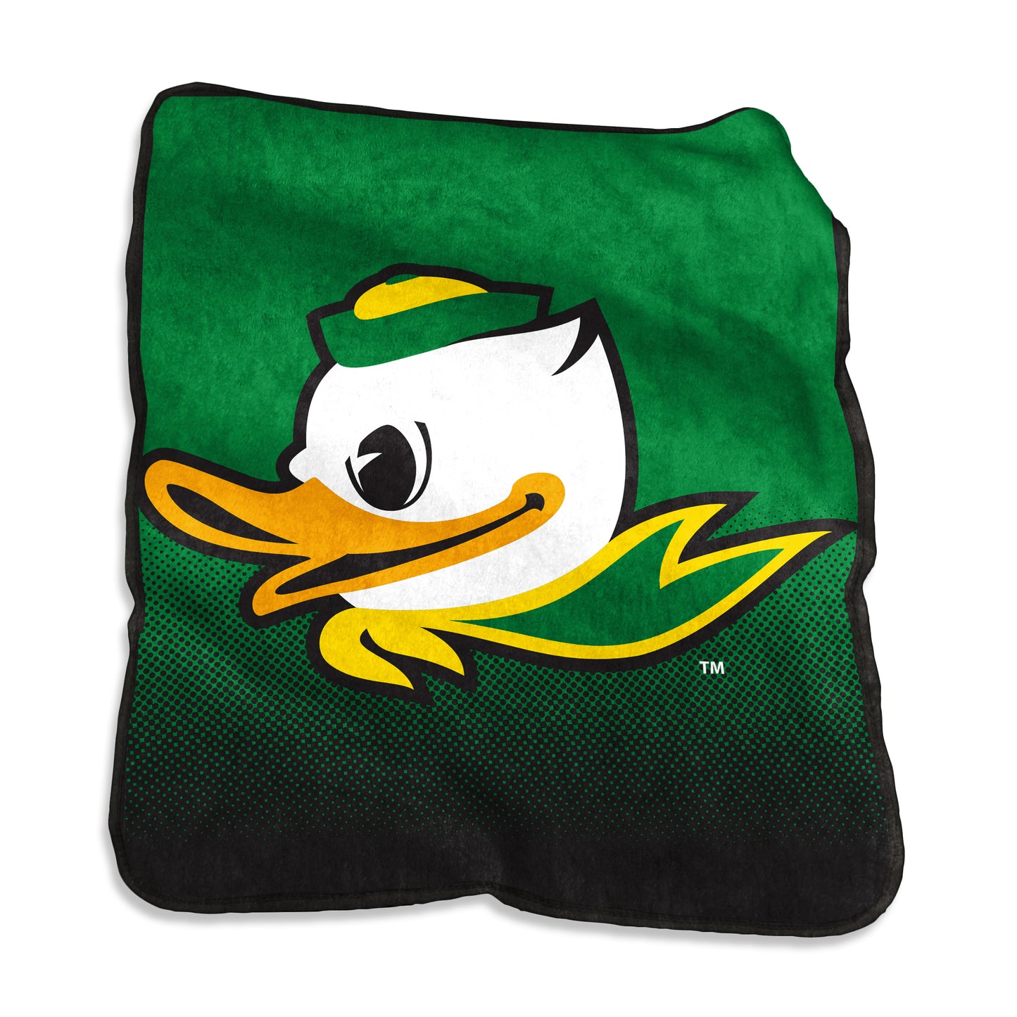 Oregon Duck Profile Raschel Throw