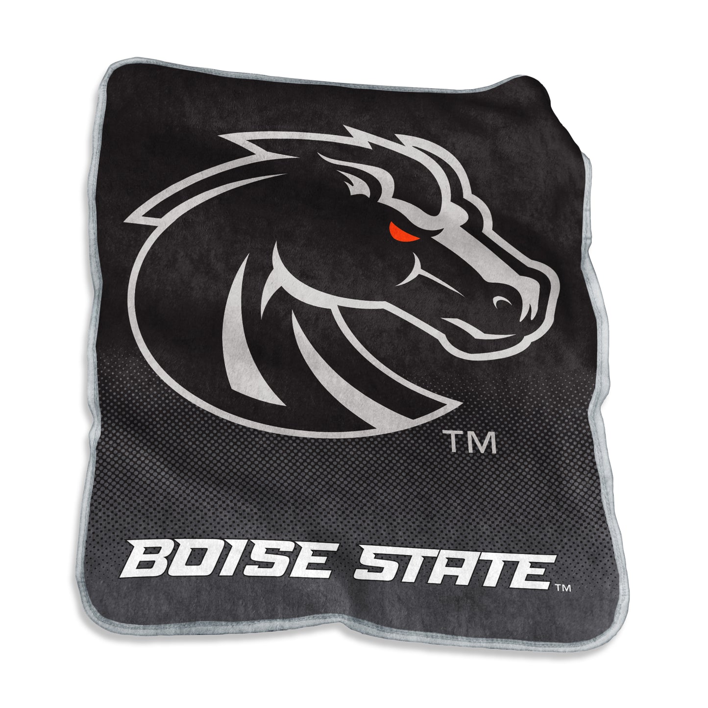 Boise State Blackout Raschel Throw
