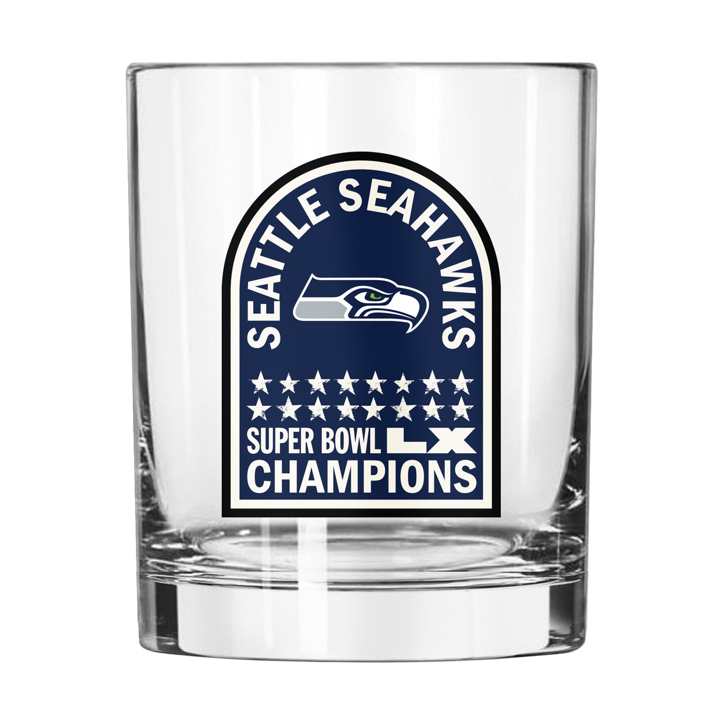Seattle Seahawks 2026 Super Bowl Champions 14oz Rocks Glass