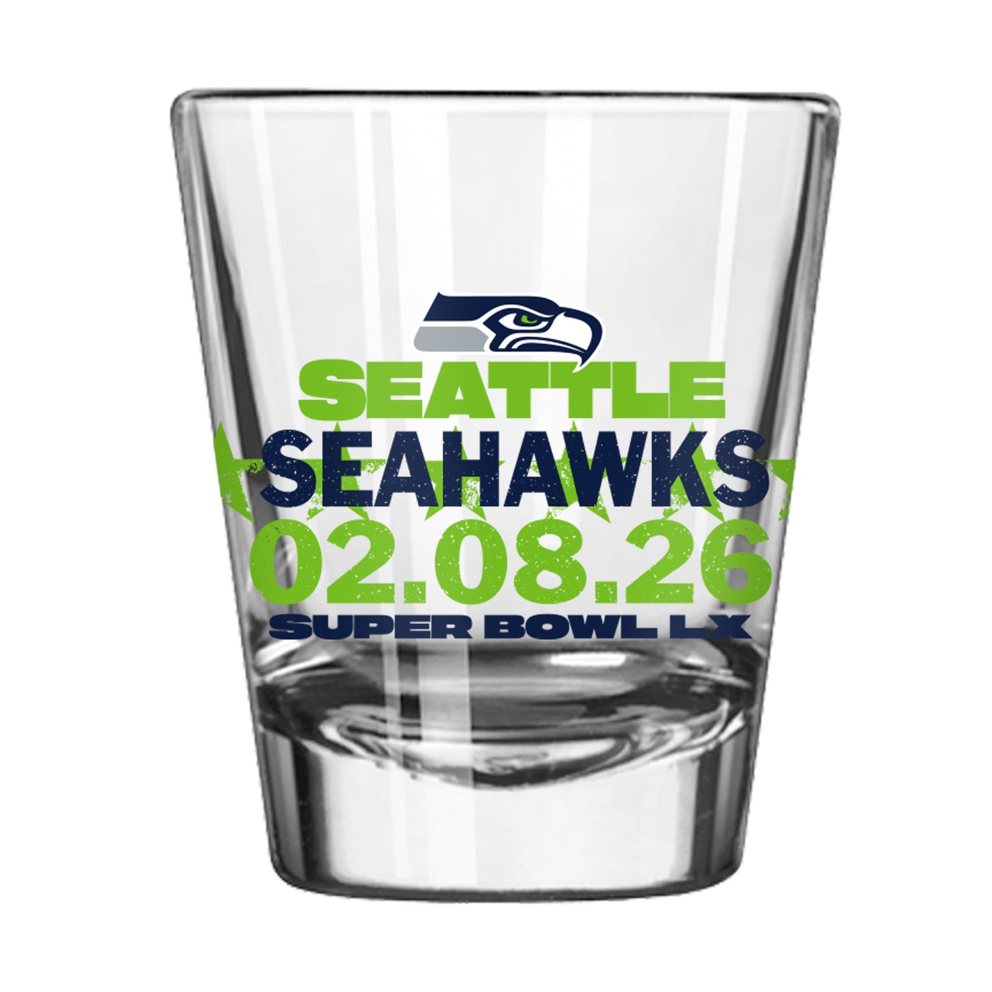 Seattle Seahawks 2026 Super Bowl Bound 2oz Shot Glass