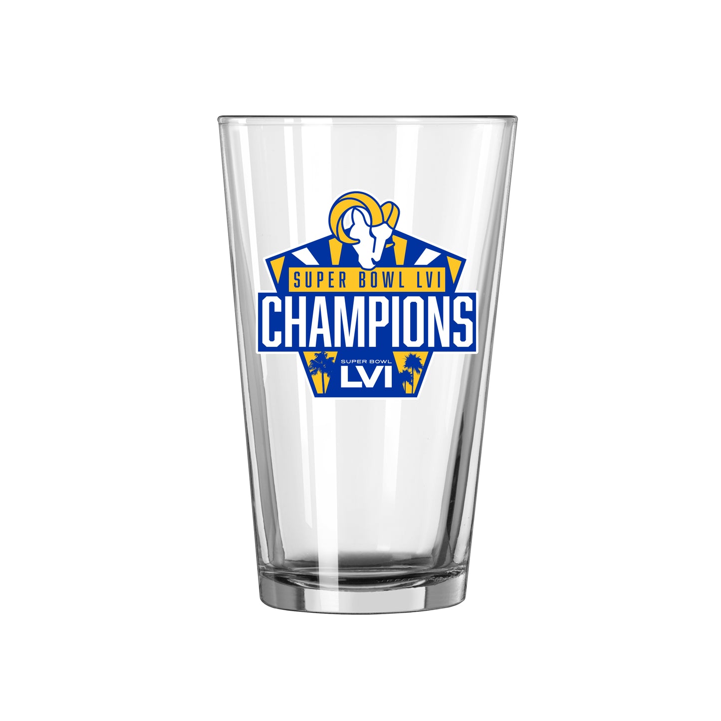 Bud Light/LA Rams 16oz Super Bowl Trophy Pint Glass