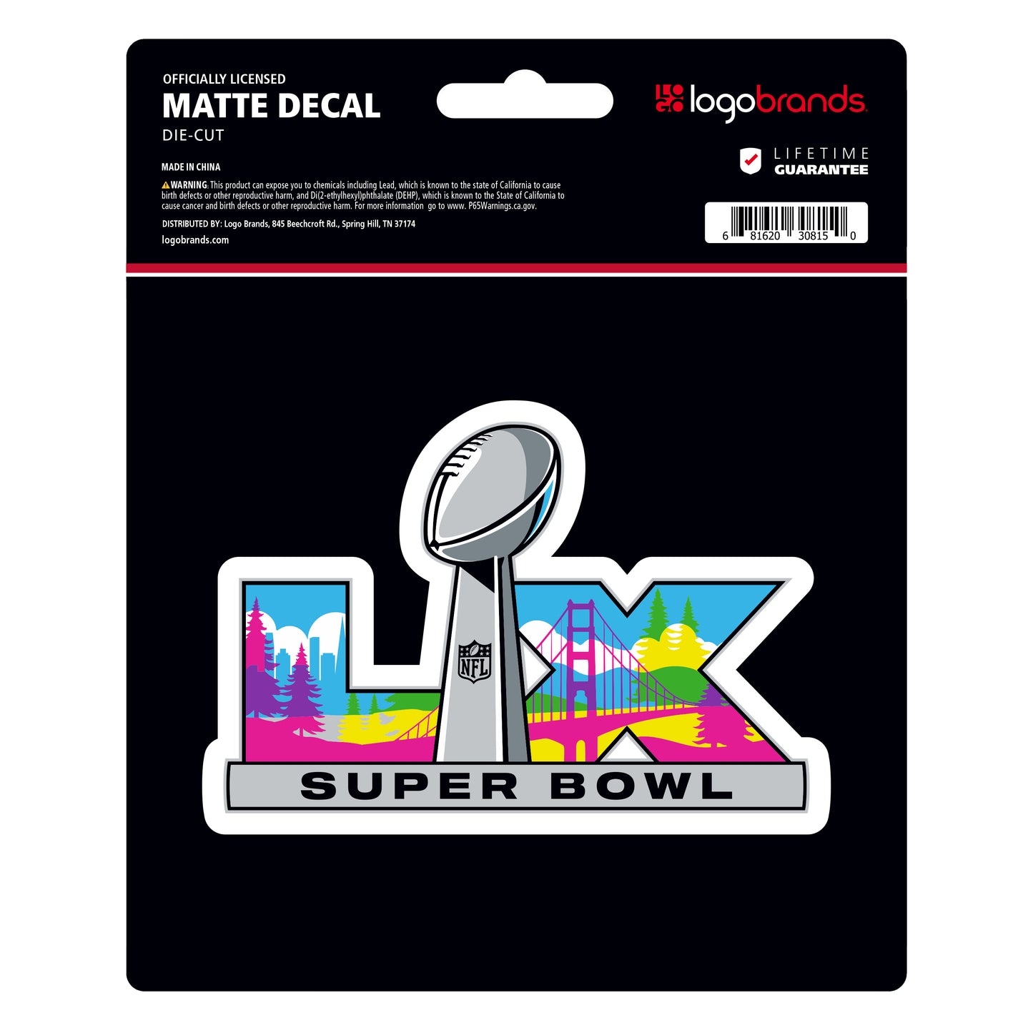 Super Bowl 60 Matte Decal Sticker