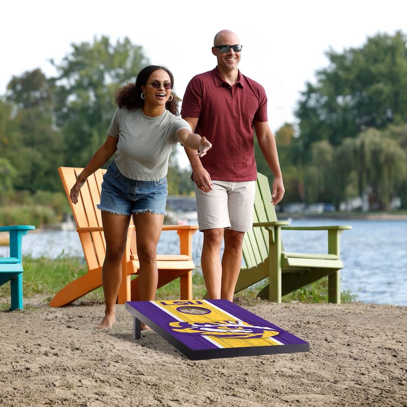 NCAA LSU Tigers 2' x 3' MDF Cornhole Set