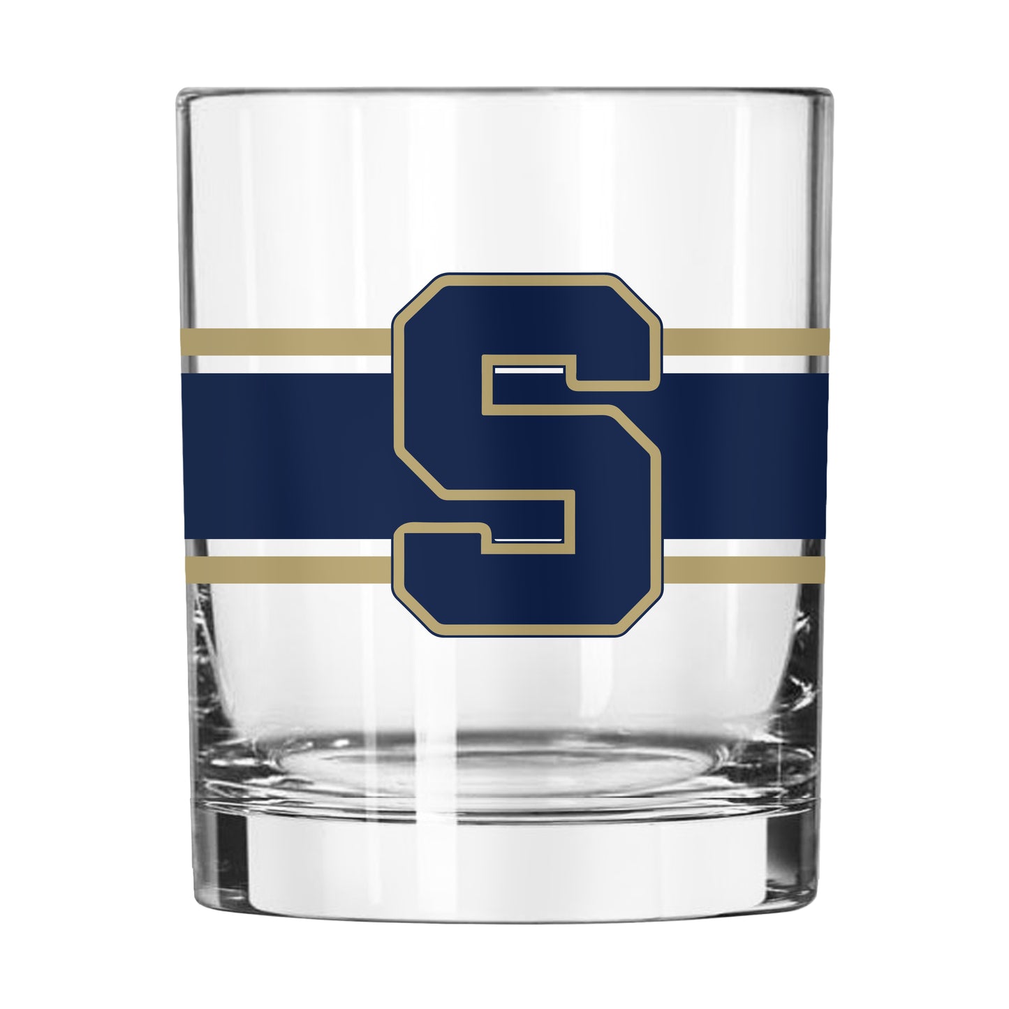 Salesianum School 14oz Stripe Rocks Glass
