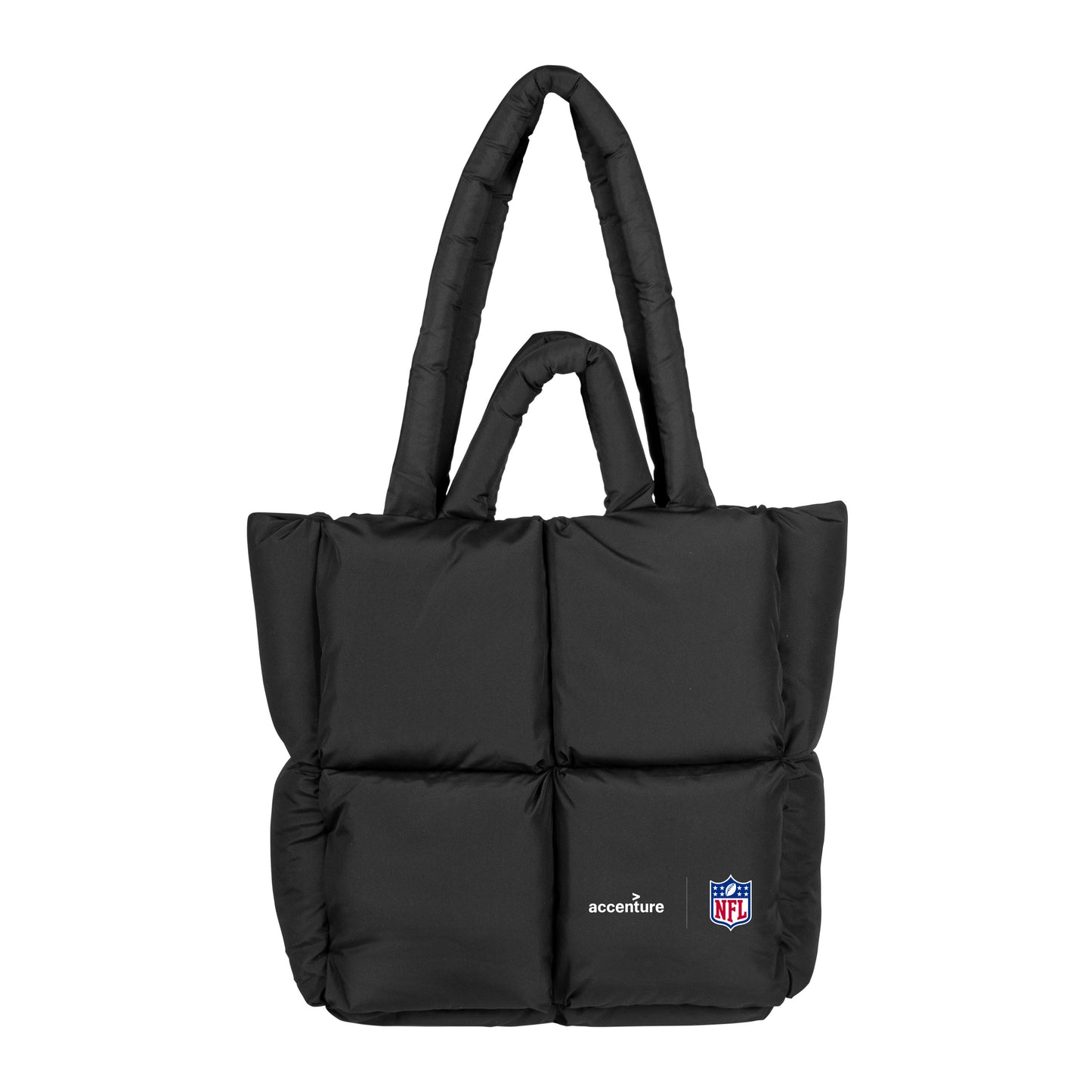 Accenture/NFL Puff Black Tote