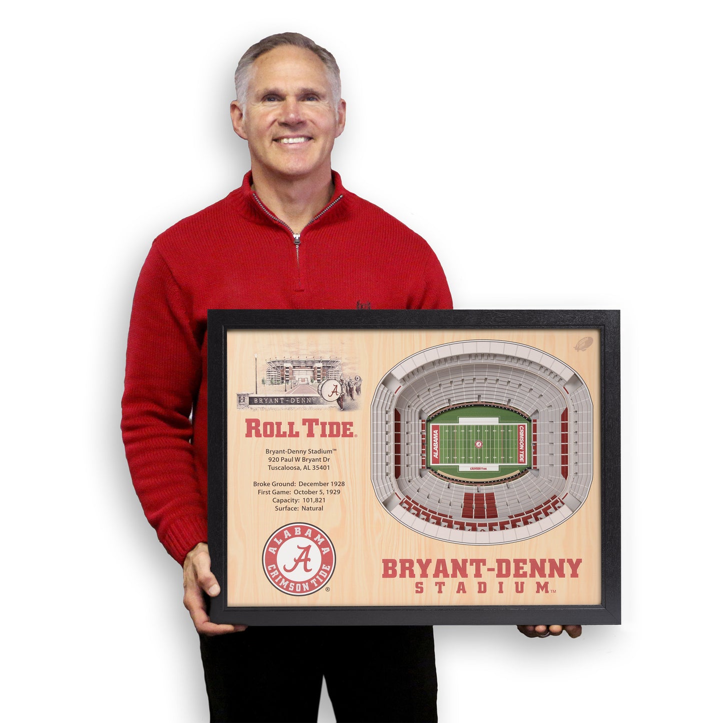 NCAA Alabama Crimson Tide 25-Layer StadiumView Wallart