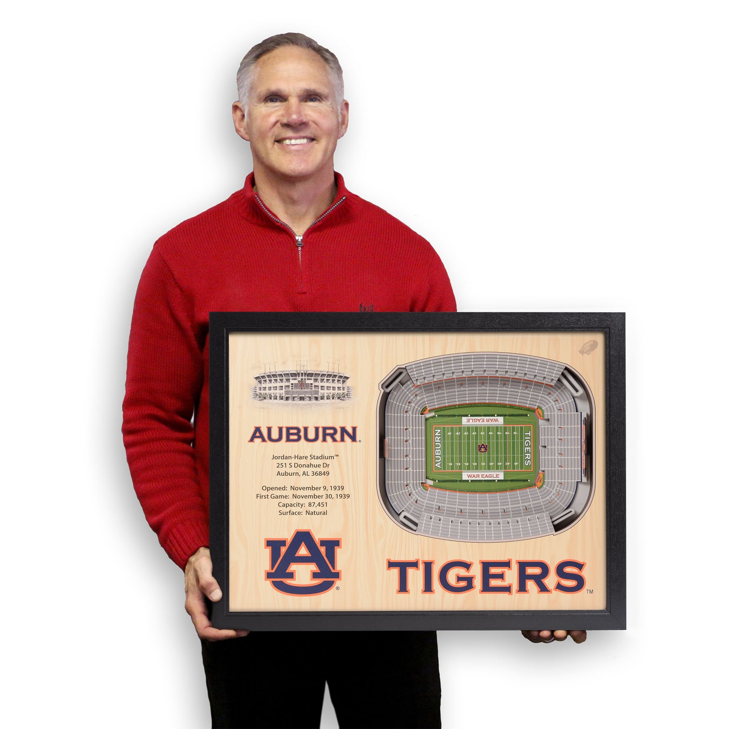 NCAA Auburn Tigers 25-Layer StadiumView Wallart
