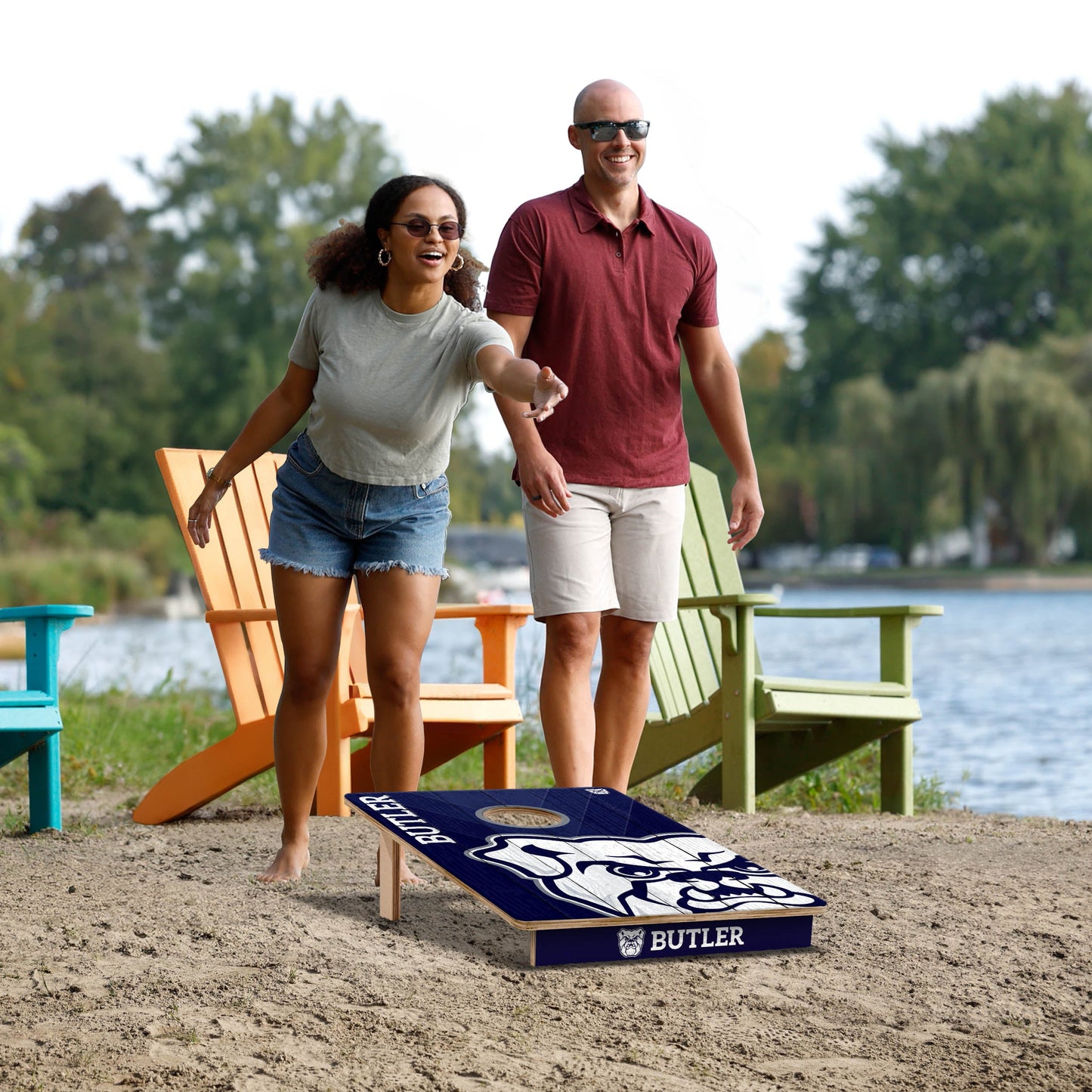 NCAA Butler Bulldogs 2' X 3' All-Wood Cornhole Set - Alt 5