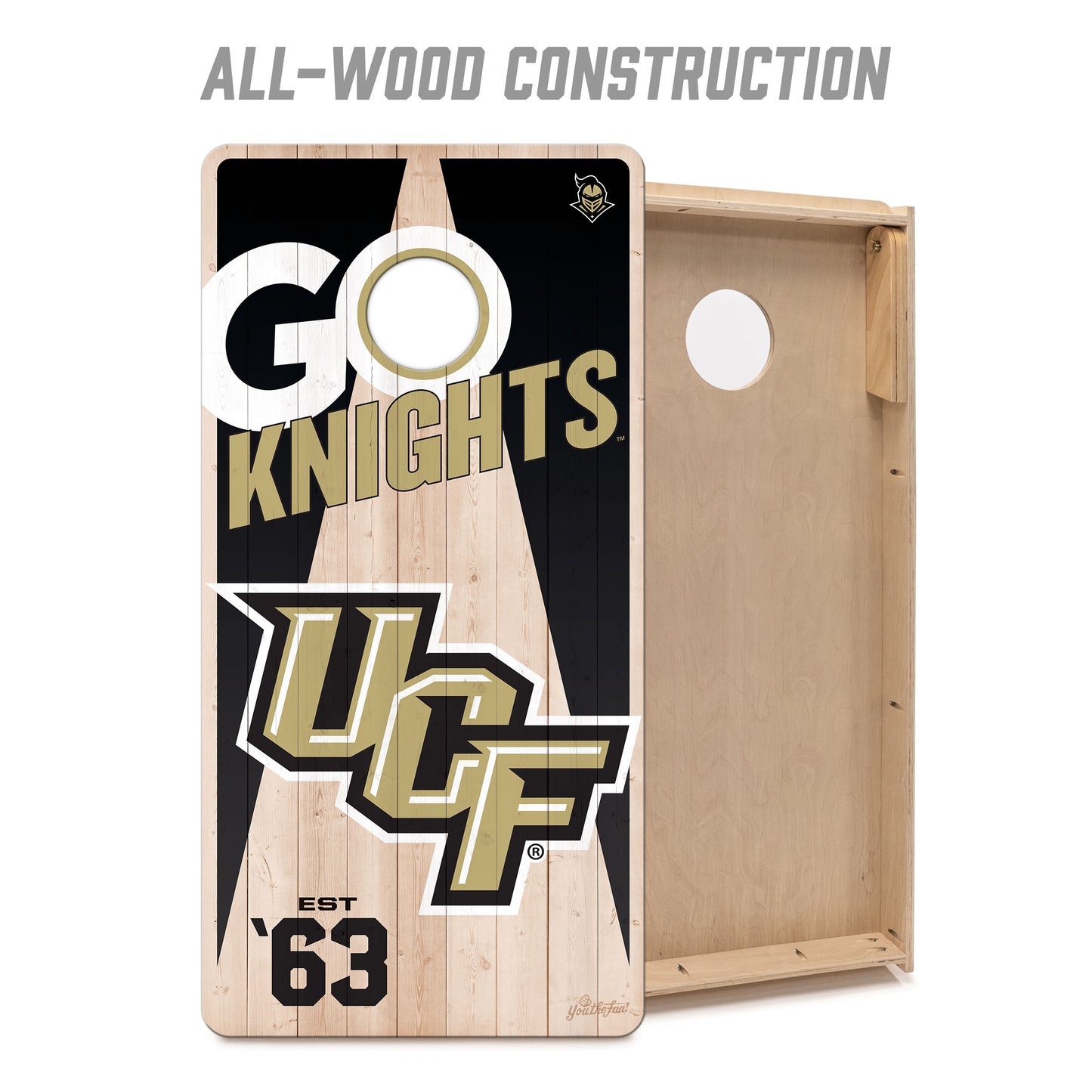 NCAA Central Florida Knights 2' x 4' All-Wood Cornhole Set