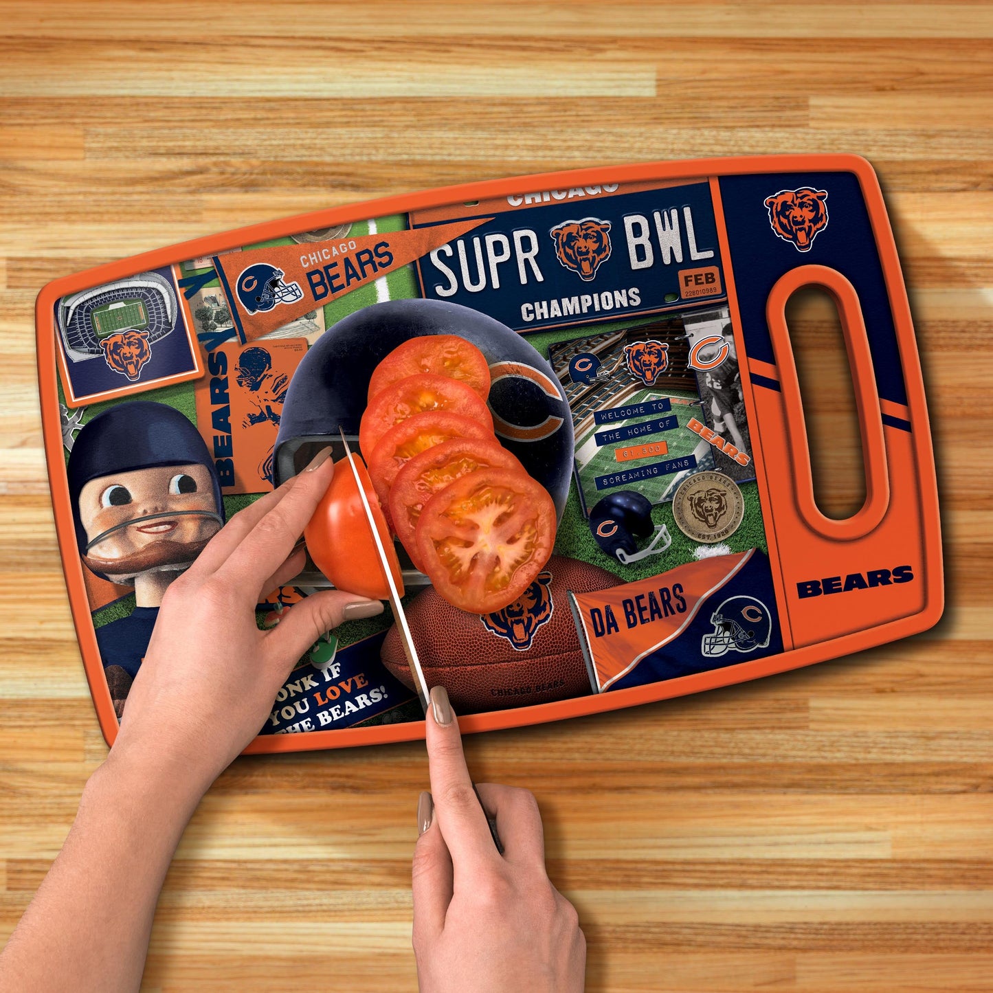 Chicago Bears Retro Series Cutting Board Alt 3