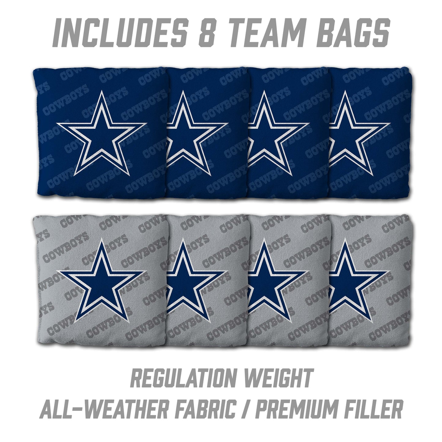 NFL Dallas Cowboys 2' x 4' All-Wood Cornhole Set