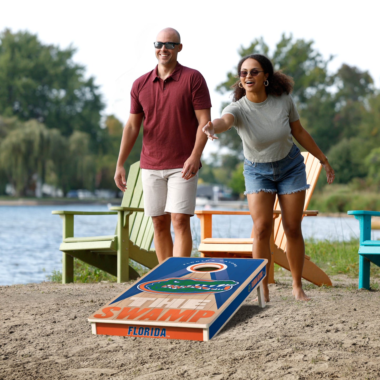 NCAA Florida Gators 2' x 4' Slogan Series Cornhole