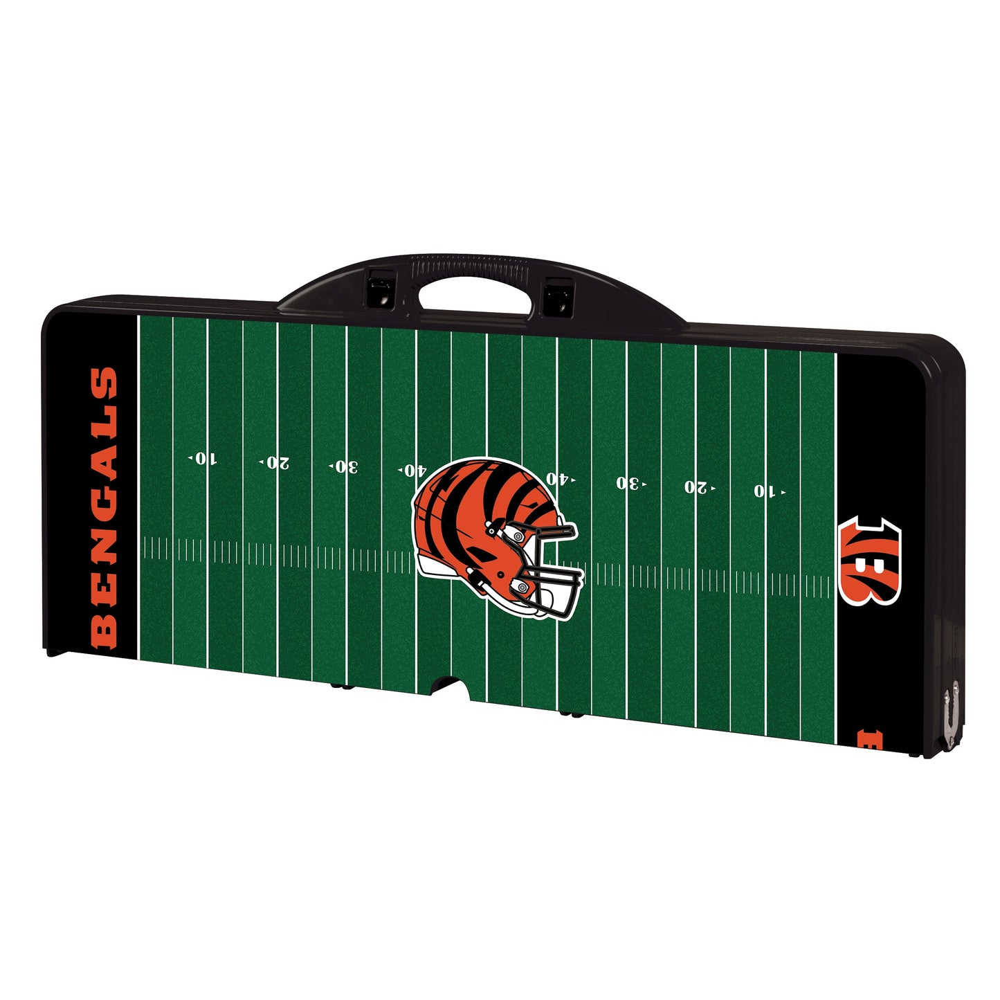 Cincinnati Bengals Football Field - Picnic Table Portable Folding Table with Seats