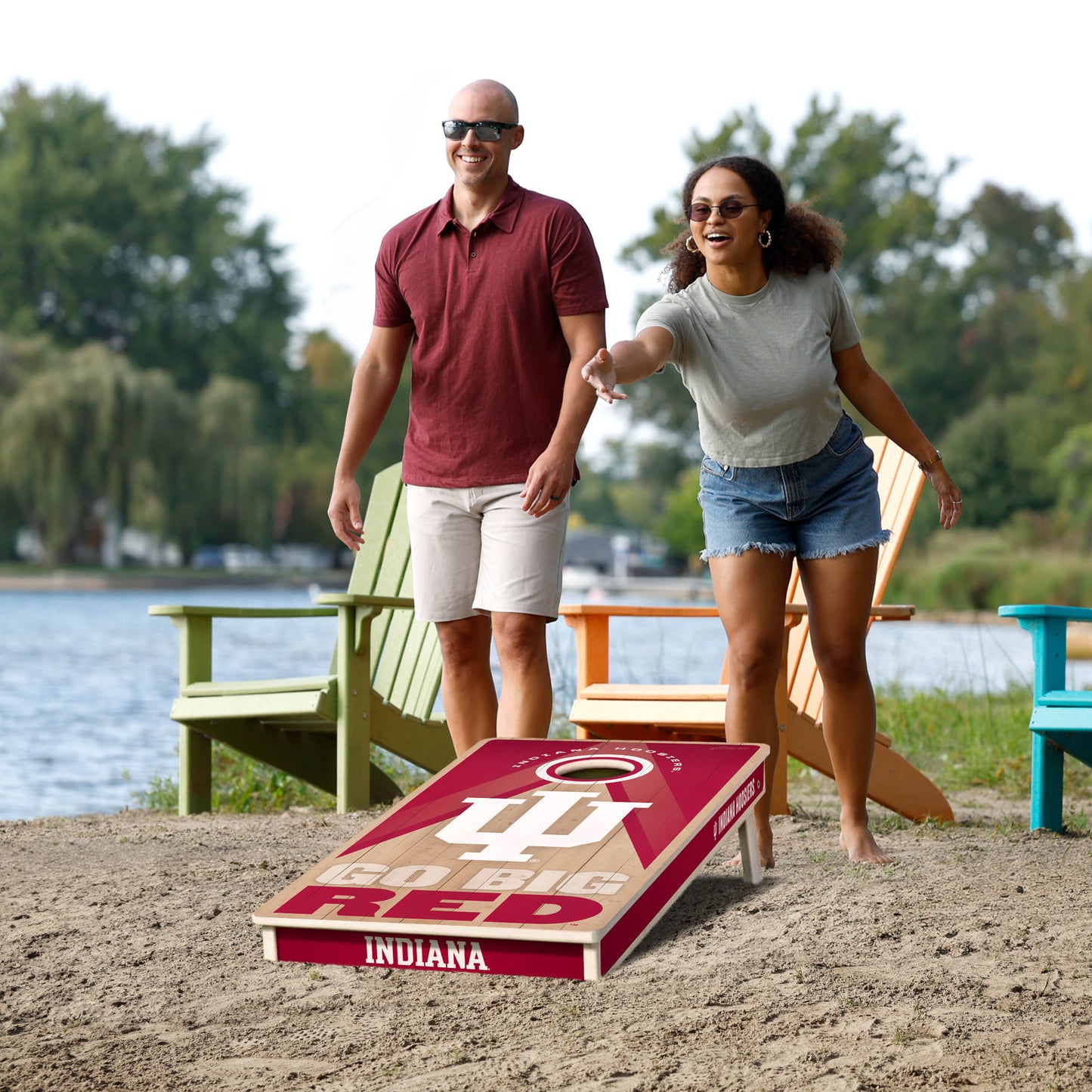 NCAA Indiana Hoosiers 2' x 4' Slogan Series Cornhole