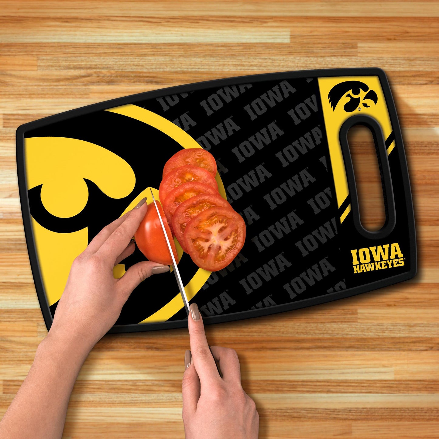 Iowa Hawkeyes Logo Series Cutting Board Alt 3