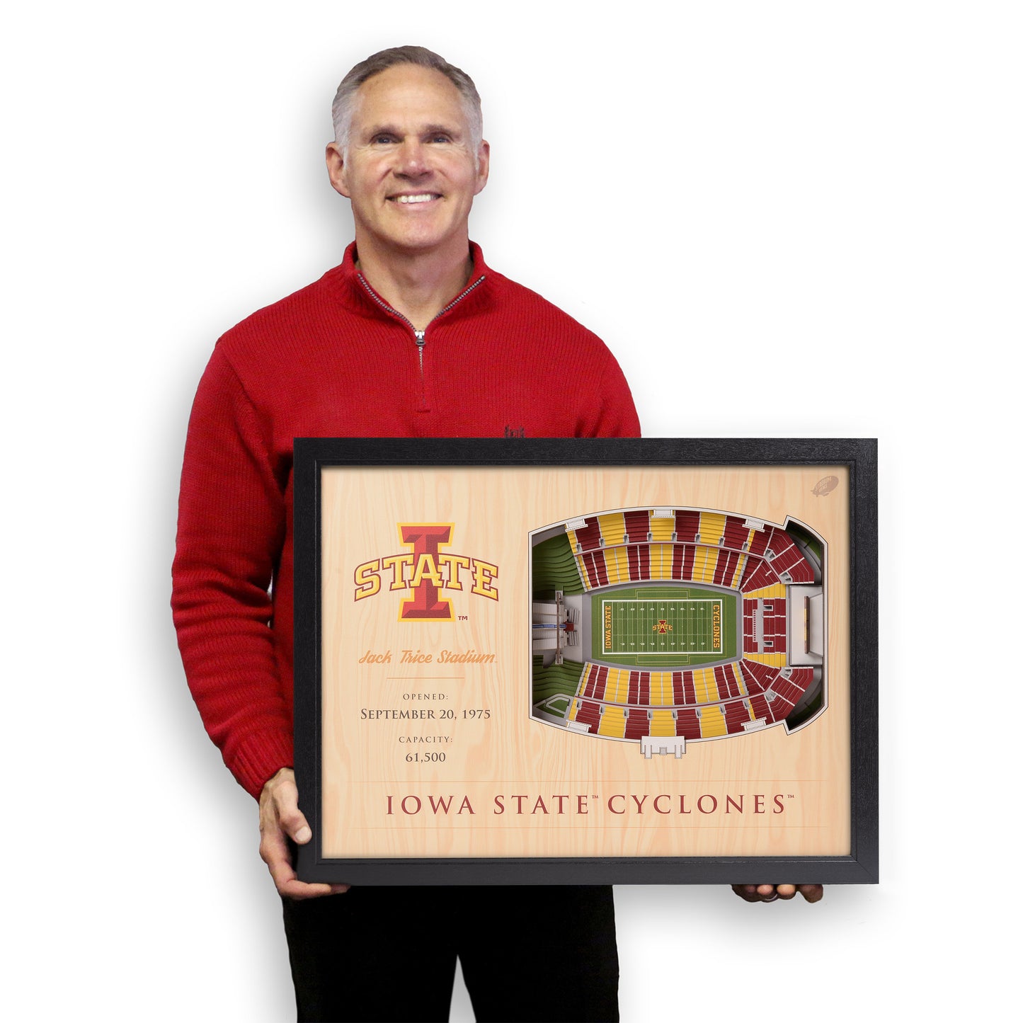 NCAA Iowa State Cyclones 25-Layer StadiumView Wallart