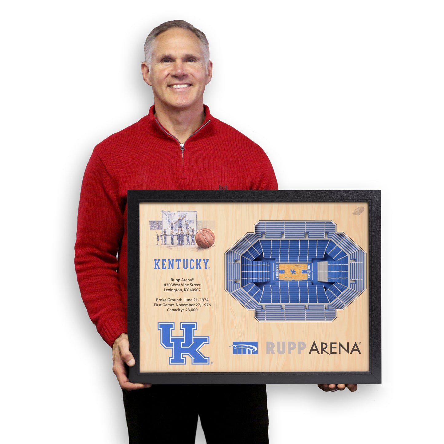 NCAA Kentucky Wildcats 25-Layer StadiumView Wallart