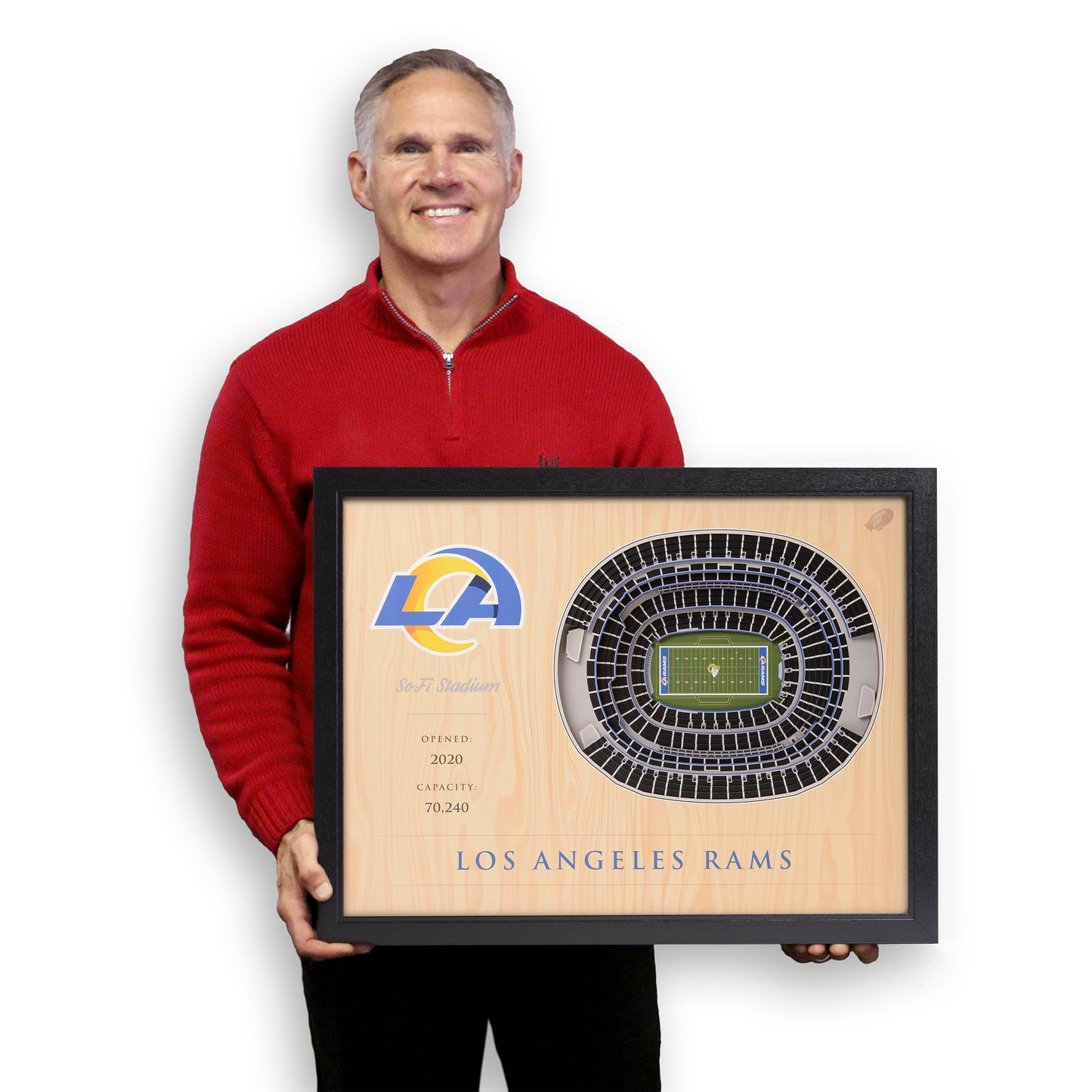 NFL Los Angeles Rams 25-Layer StadiumView Wallart