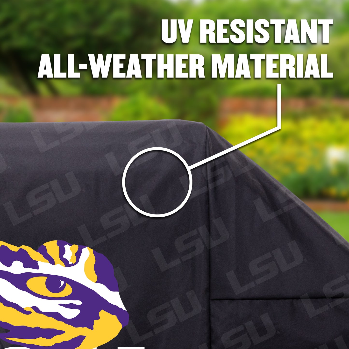 NCAA LSU Tigers Heavy Duty Grill Cover