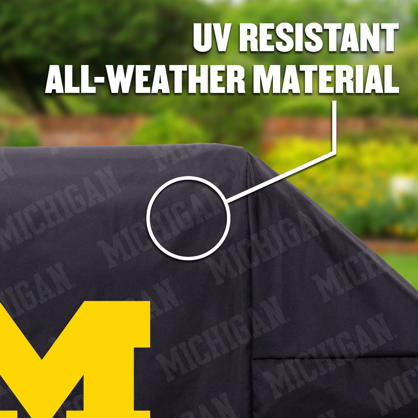 NCAA Michigan Wolverines Heavy Duty Grill Cover